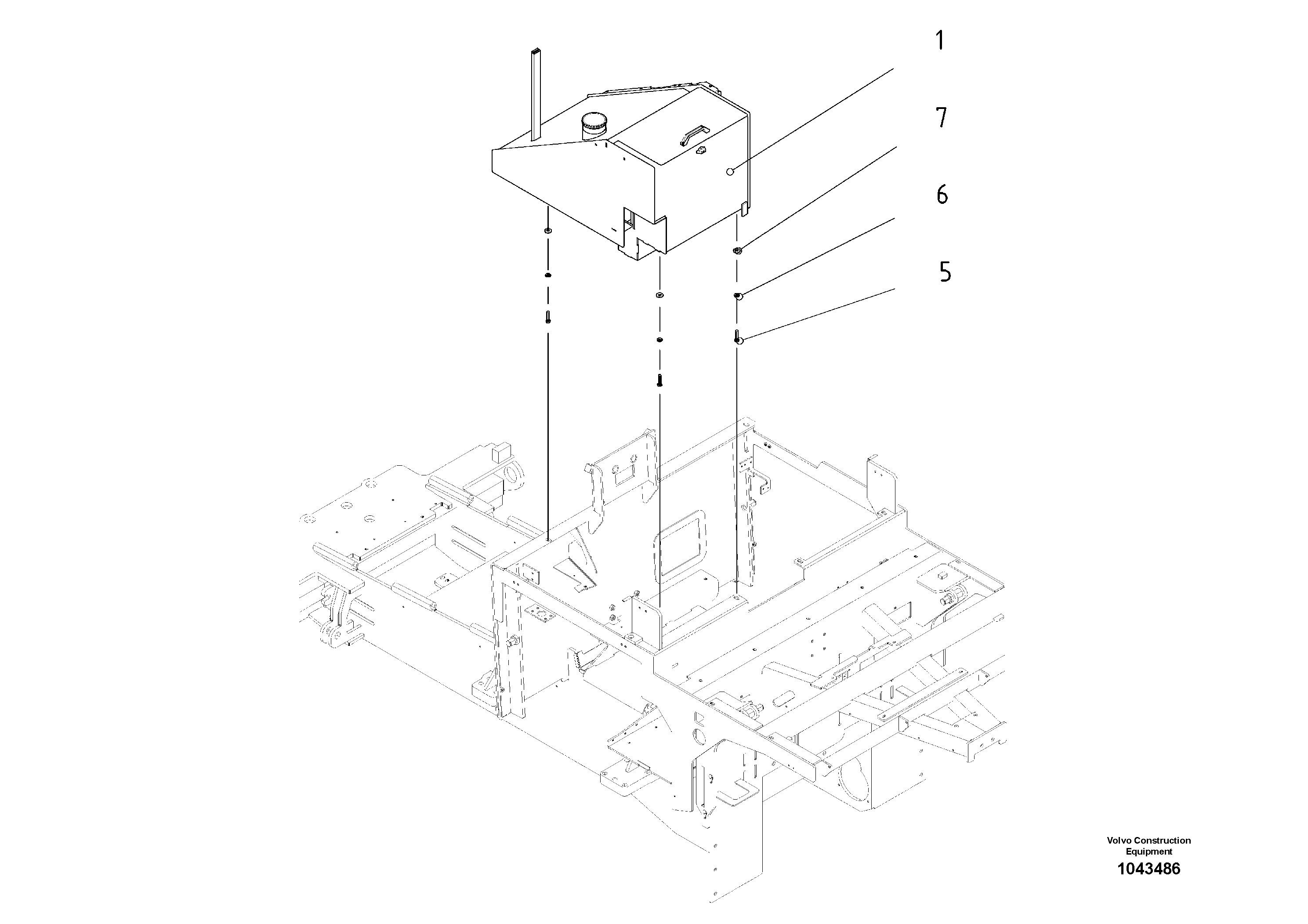 Схема запчастей Volvo ABG2820 - 53079 Топливный бак (бензобак) ABG2820 S/N 20814 -