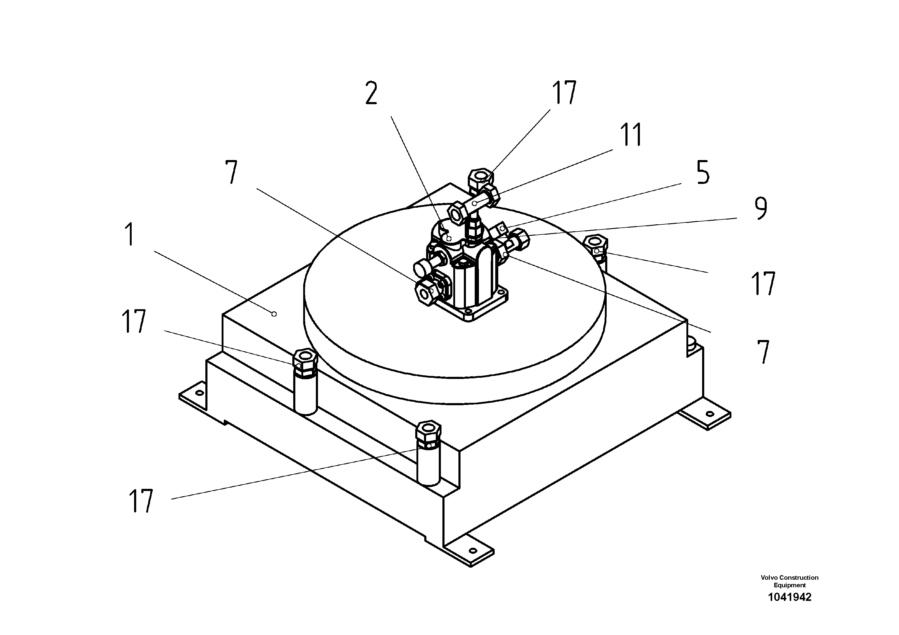 Схема запчастей Volvo ABG2820 - 55047 Motor Cooler ABG2820 S/N 20814 -