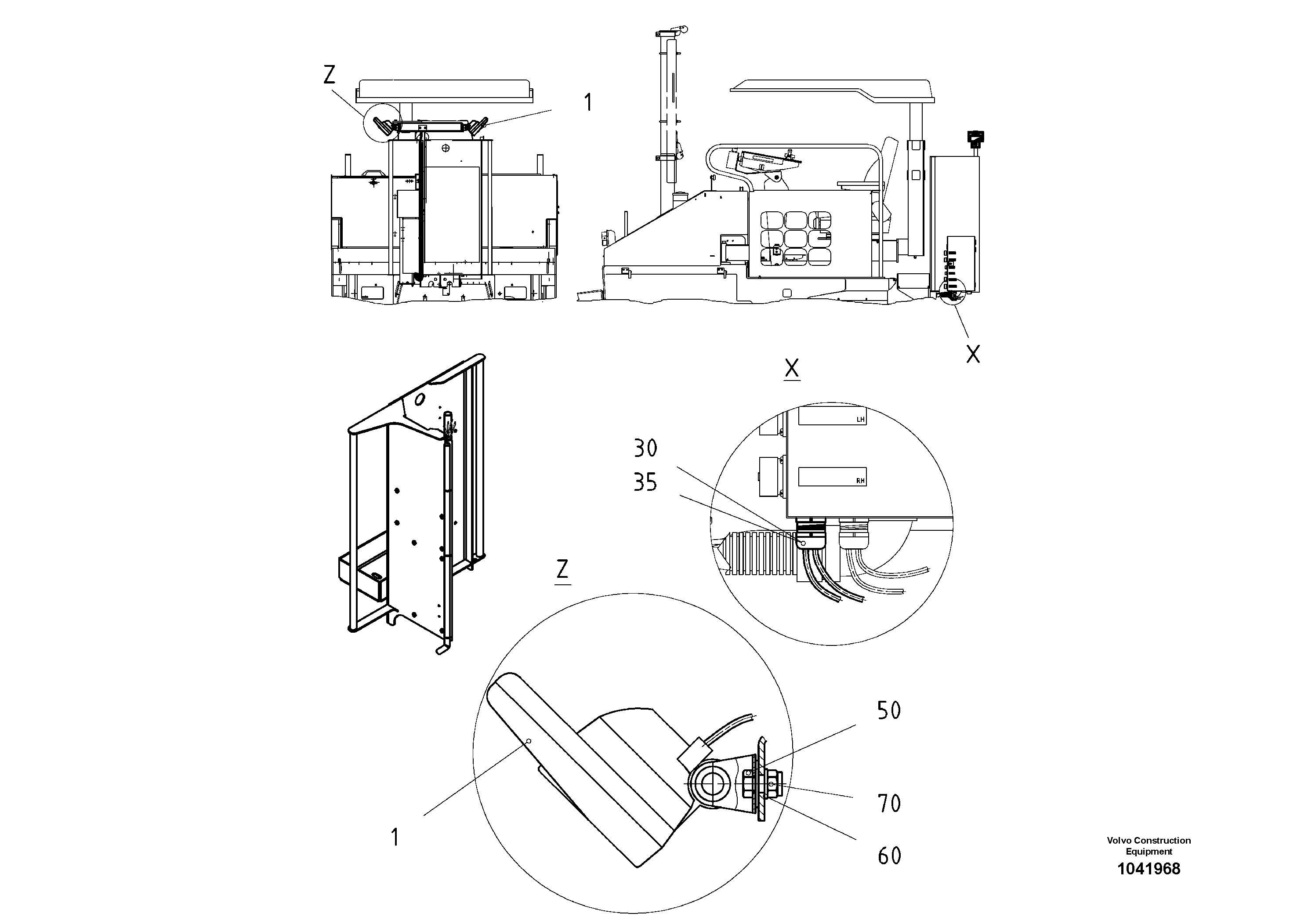 Схема запчастей Volvo ABG2820 - 55056 Two Additional Rear Lights ABG2820 S/N 20814 -