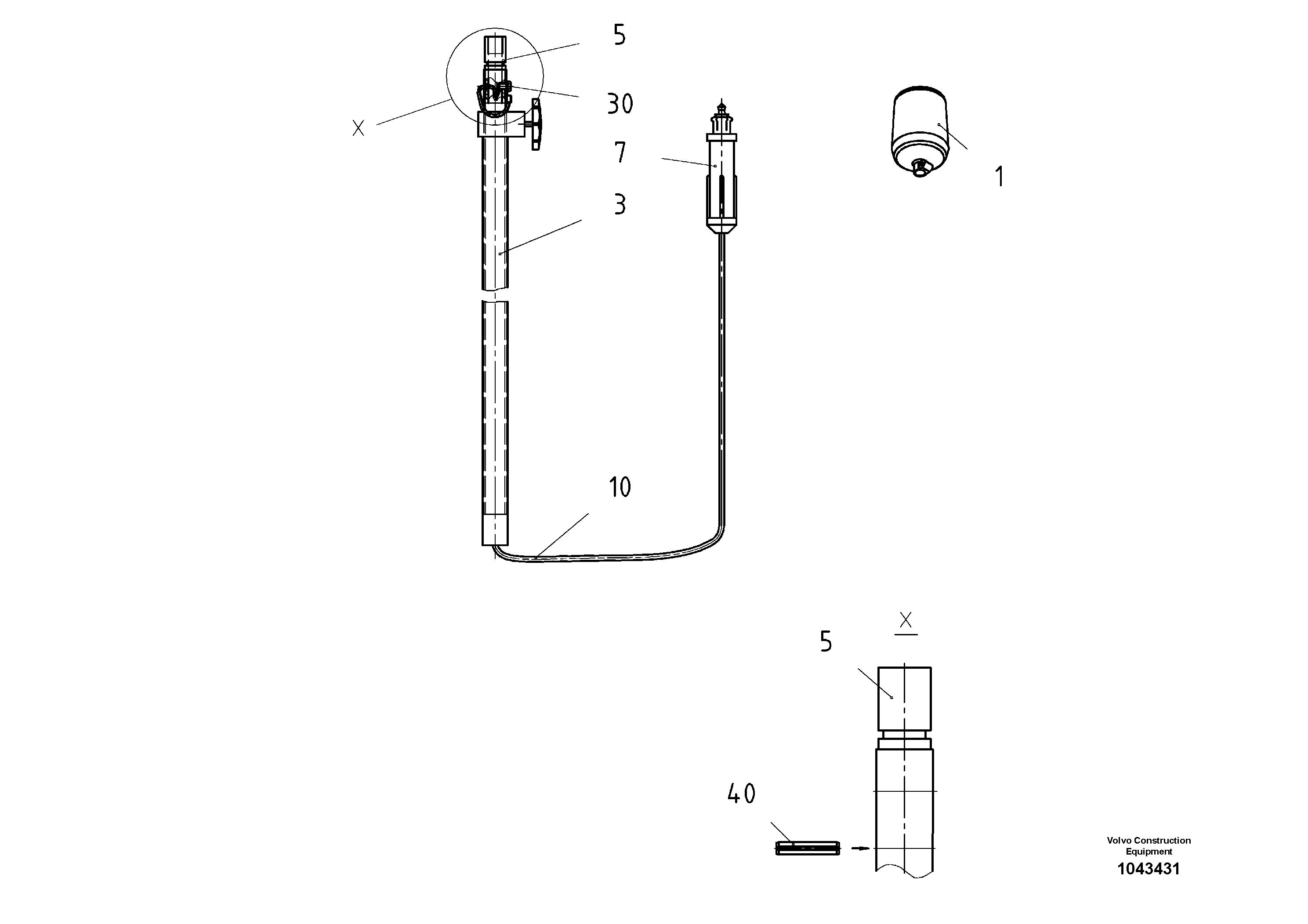 Схема запчастей Volvo ABG2820 - 53084 Опора ABG2820 S/N 20814 -