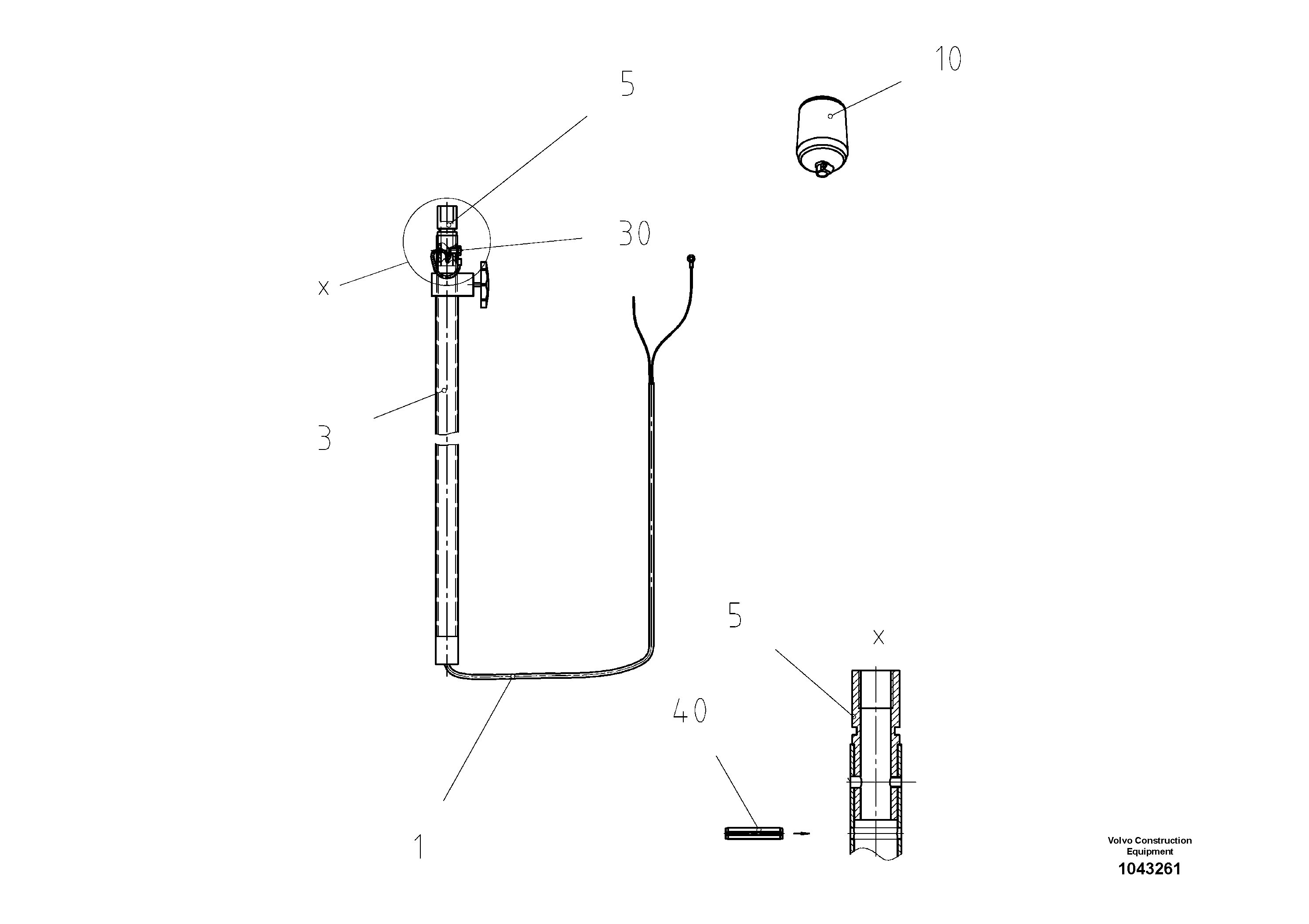 Схема запчастей Volvo ABG2820 - 85260 Support With rotating Beacon ABG2820 S/N 20814 -