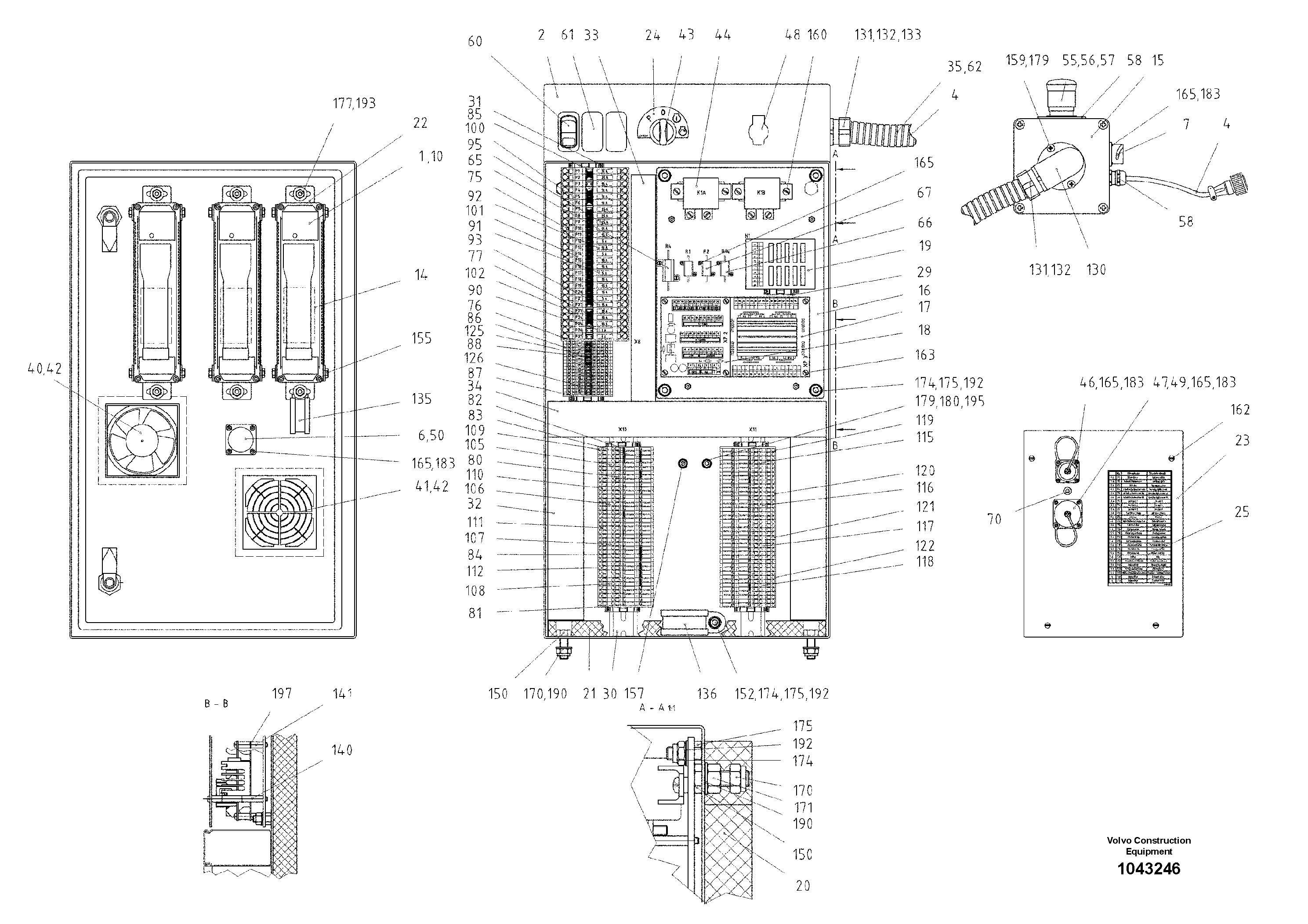 Схема запчастей Volvo ABG2820 - 33358 main distributor ABG2820 S/N 20814 -