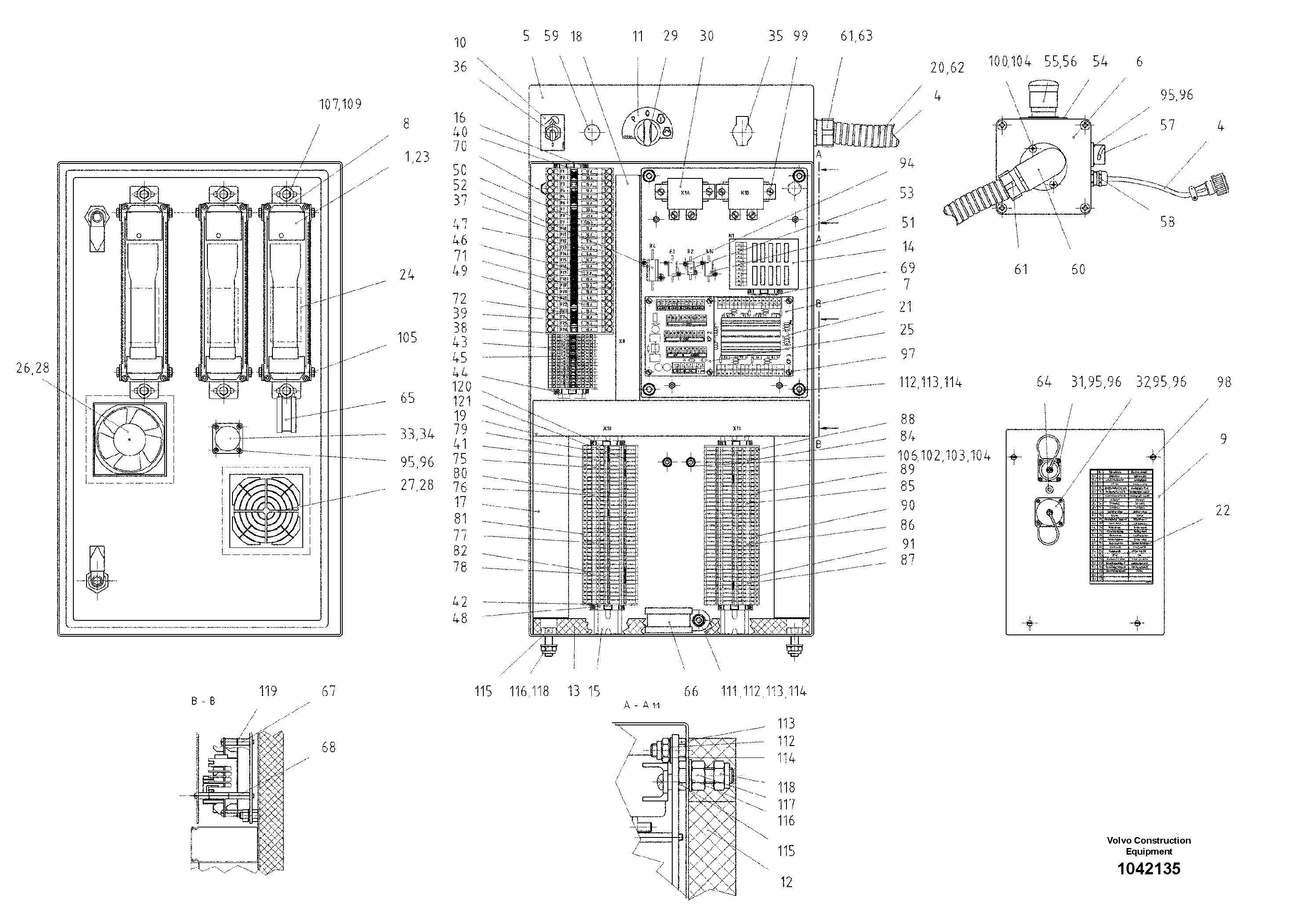 Схема запчастей Volvo ABG2820 - 52279 main distributor ABG2820 S/N 20814 -