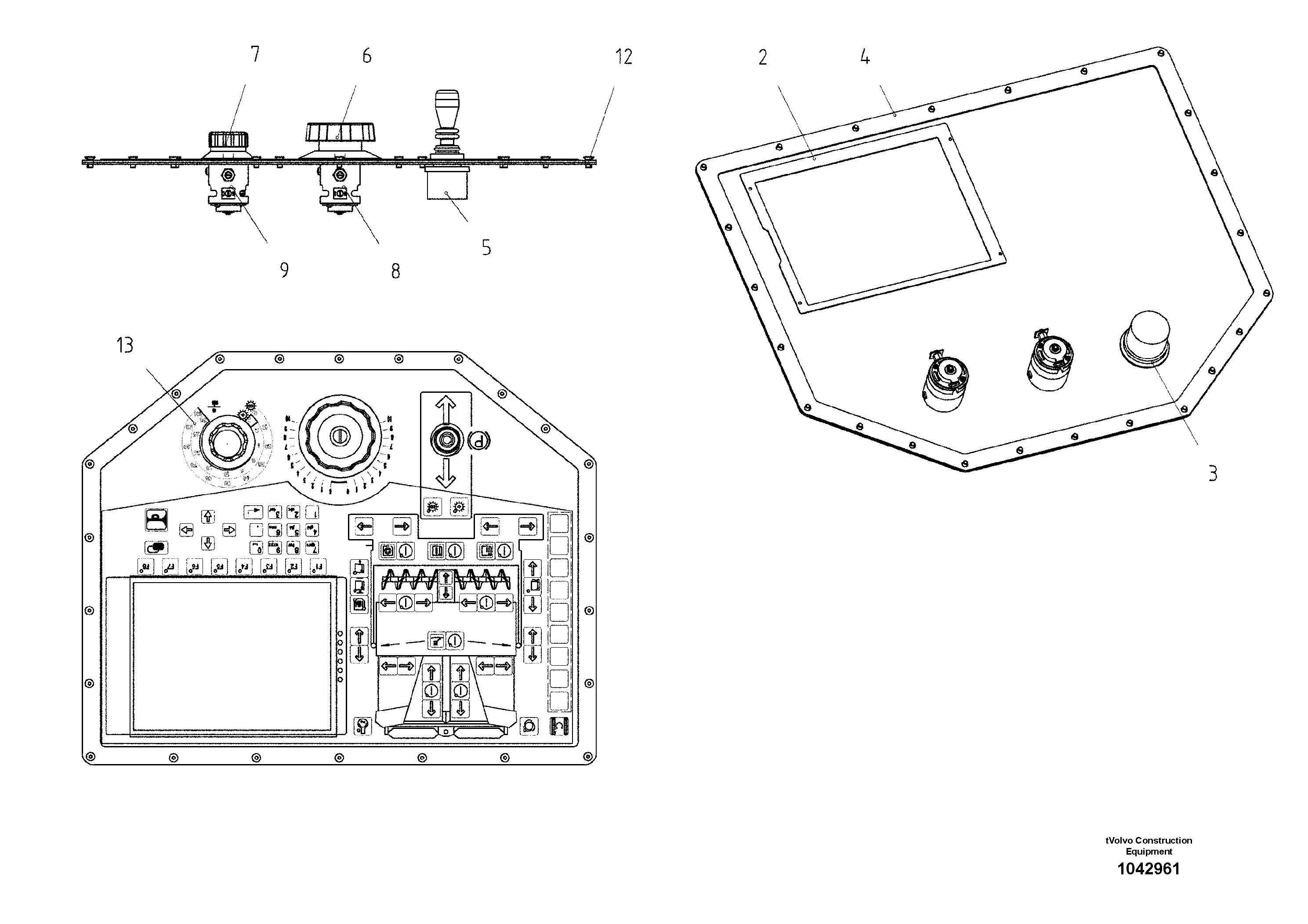Схема запчастей Volvo ABG2820 - 85453 Control panel Mcu ABG2820 S/N 20814 -