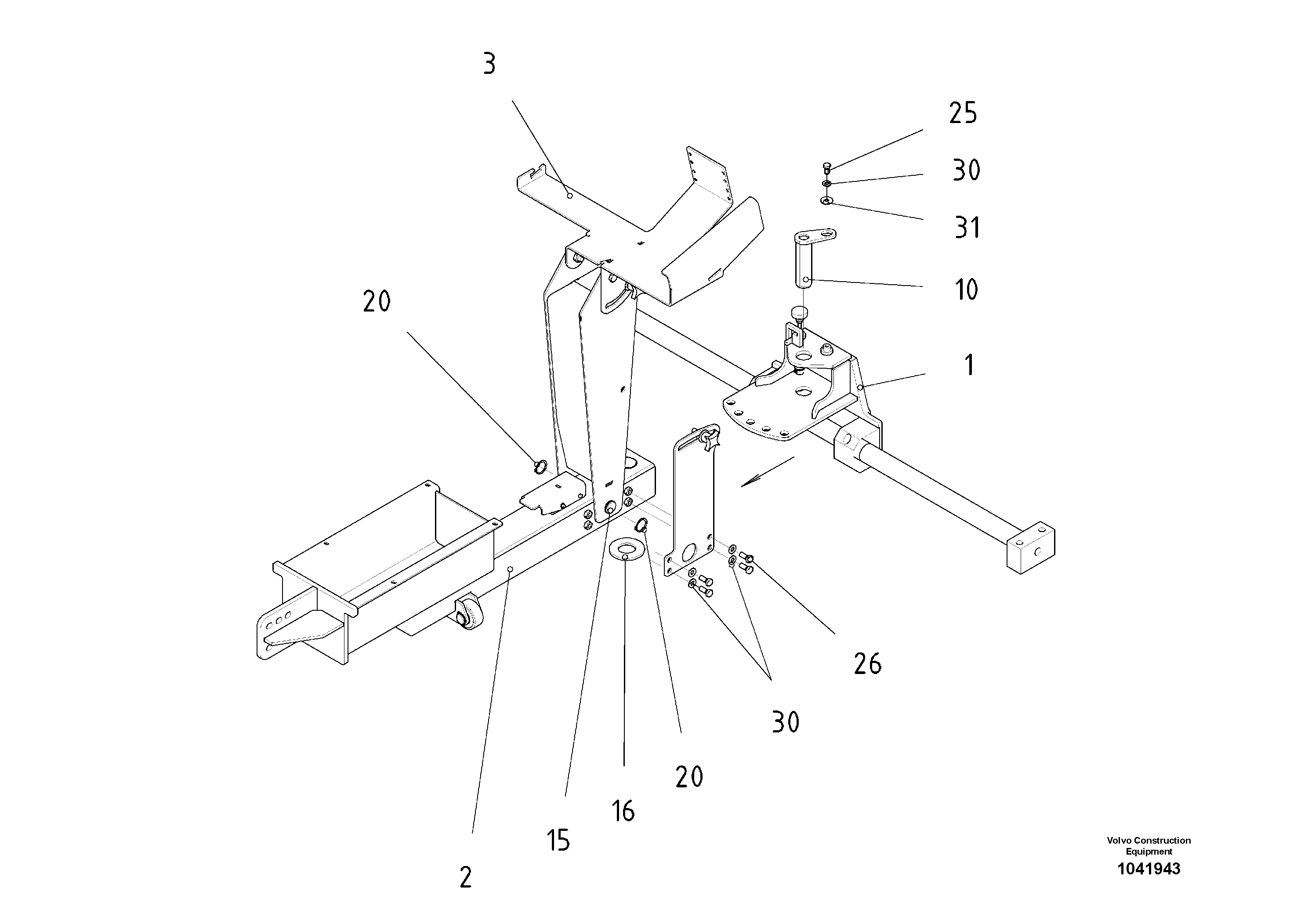 Схема запчастей Volvo ABG2820 - 52289 Drive Unit ABG2820 S/N 20814 -