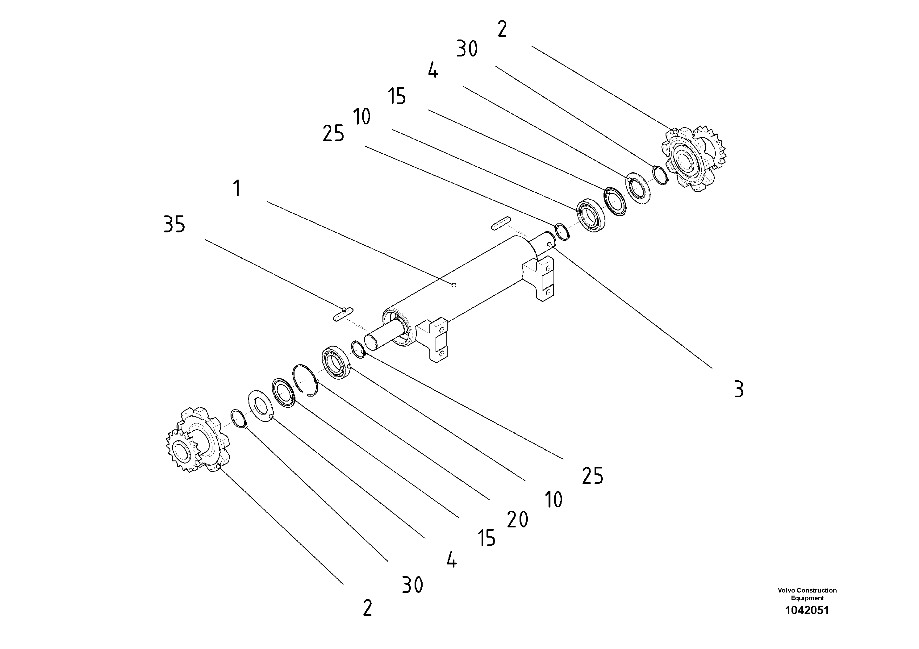 Схема запчастей Volvo ABG2820 - 52293 Drive Unit ABG2820 S/N 20814 -