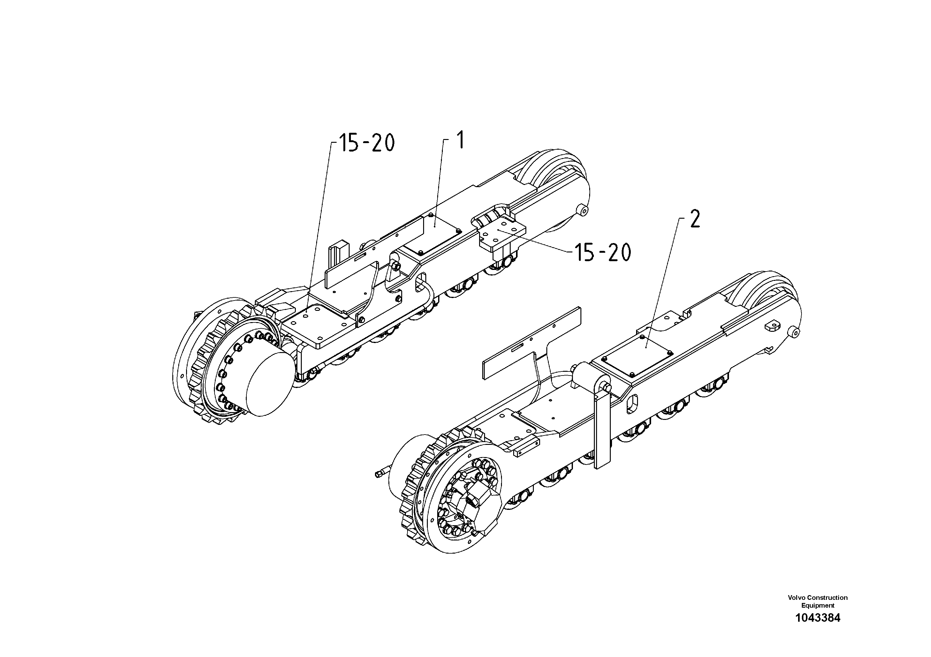 Схема запчастей Volvo ABG2820 - 53088 Track Carrier ABG2820 S/N 20814 -