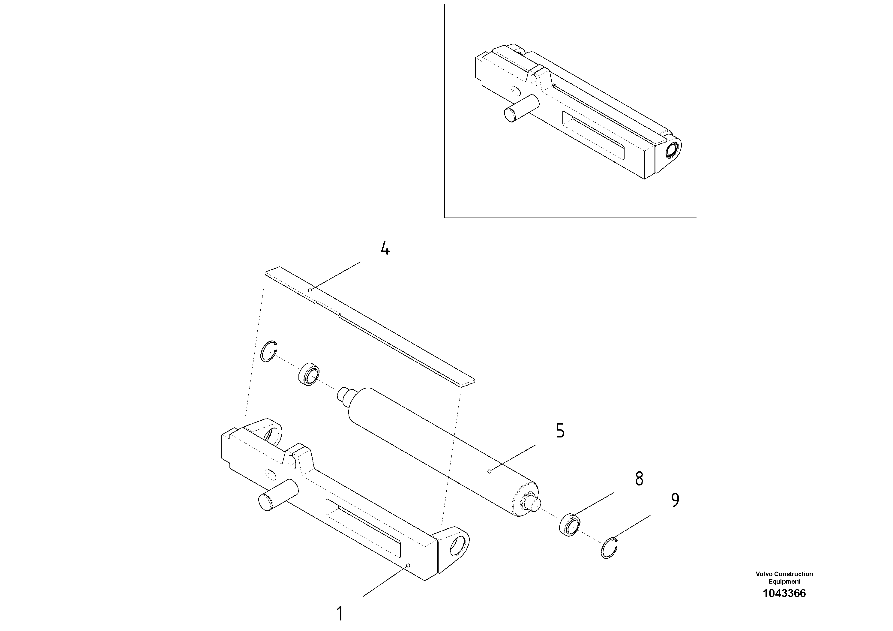 Схема запчастей Volvo ABG2820 - 53093 Roller Support ABG2820 S/N 20814 -