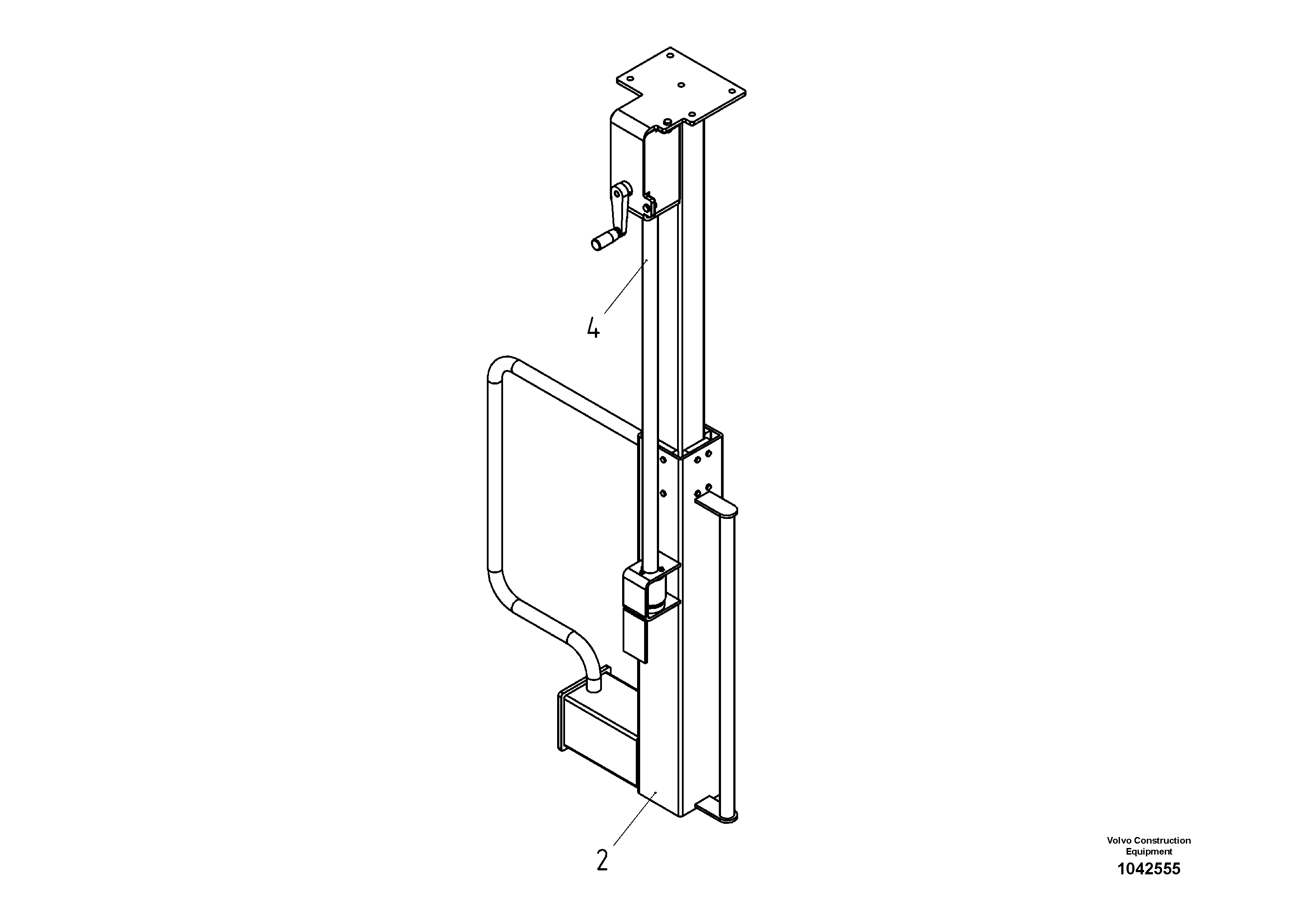 Схема запчастей Volvo ABG2820 - 52302 All-weather Roof Support ABG2820 S/N 20814 -