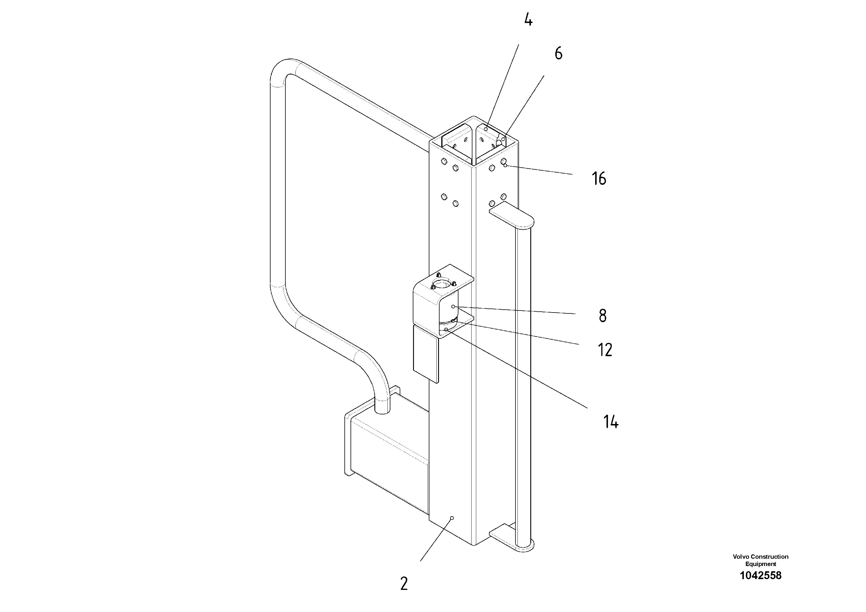Схема запчастей Volvo ABG2820 - 52303 Outer Tube ABG2820 S/N 20814 -