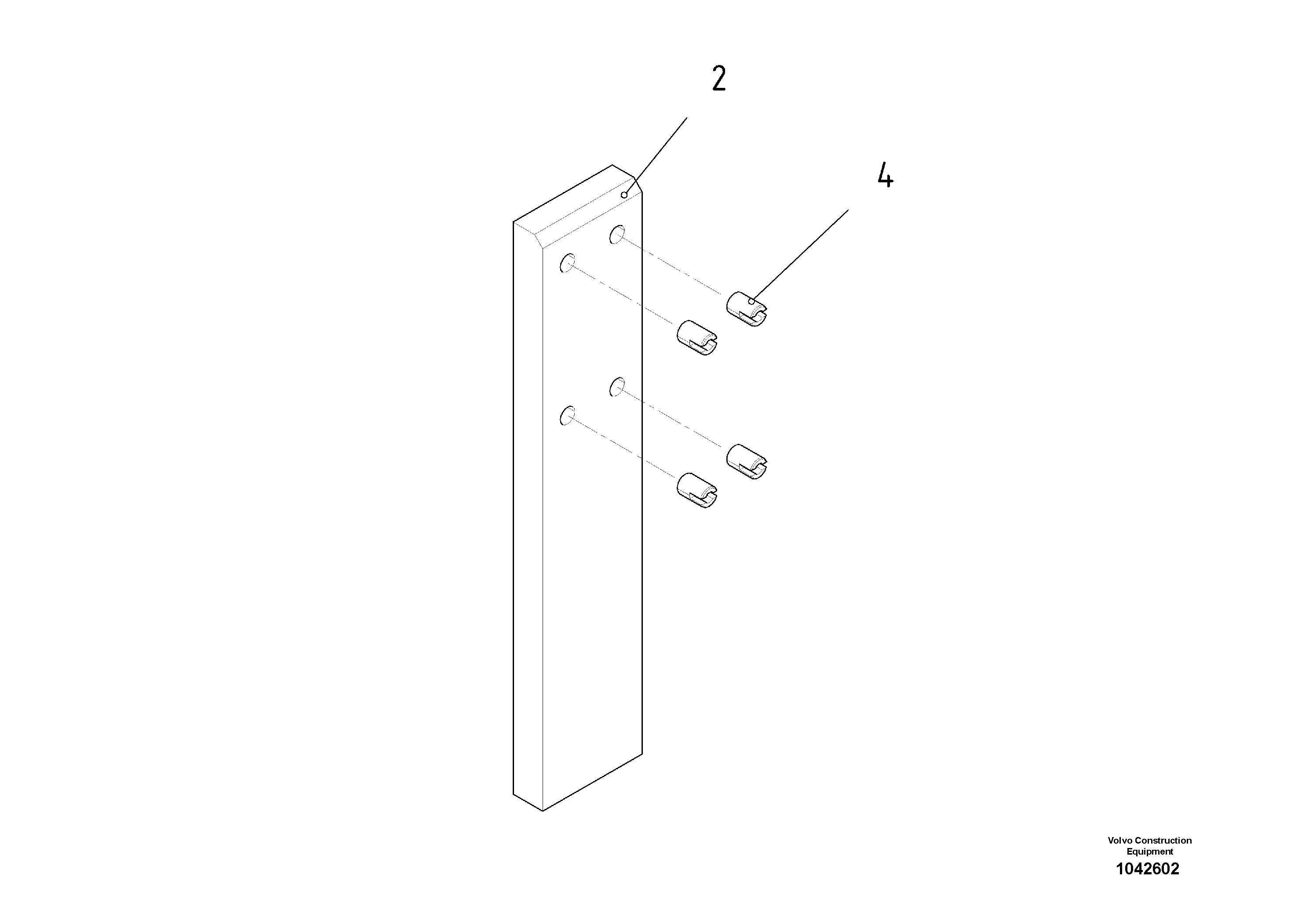 Схема запчастей Volvo ABG2820 - 52304 Slide Bearing ABG2820 S/N 20814 -