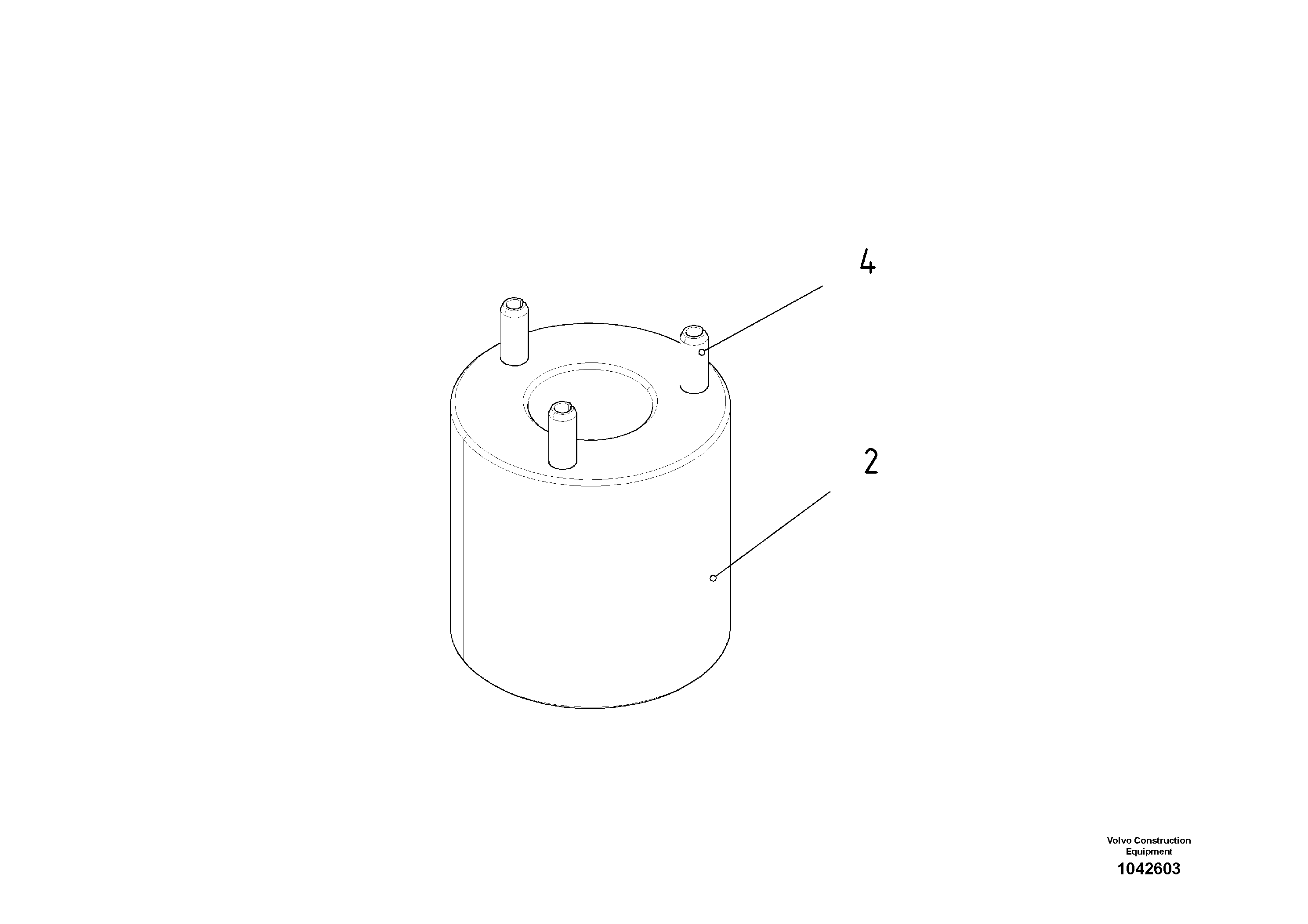 Схема запчастей Volvo ABG2820 - 52305 Spindle Nut ABG2820 S/N 20814 -