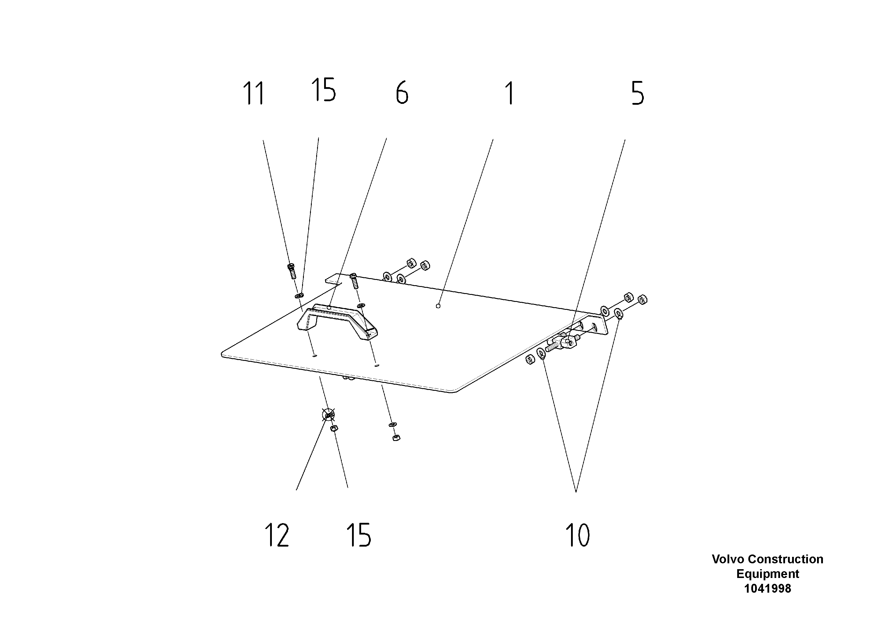 Схема запчастей Volvo ABG2820 - 54215 Крышка ABG2820 S/N 20814 -