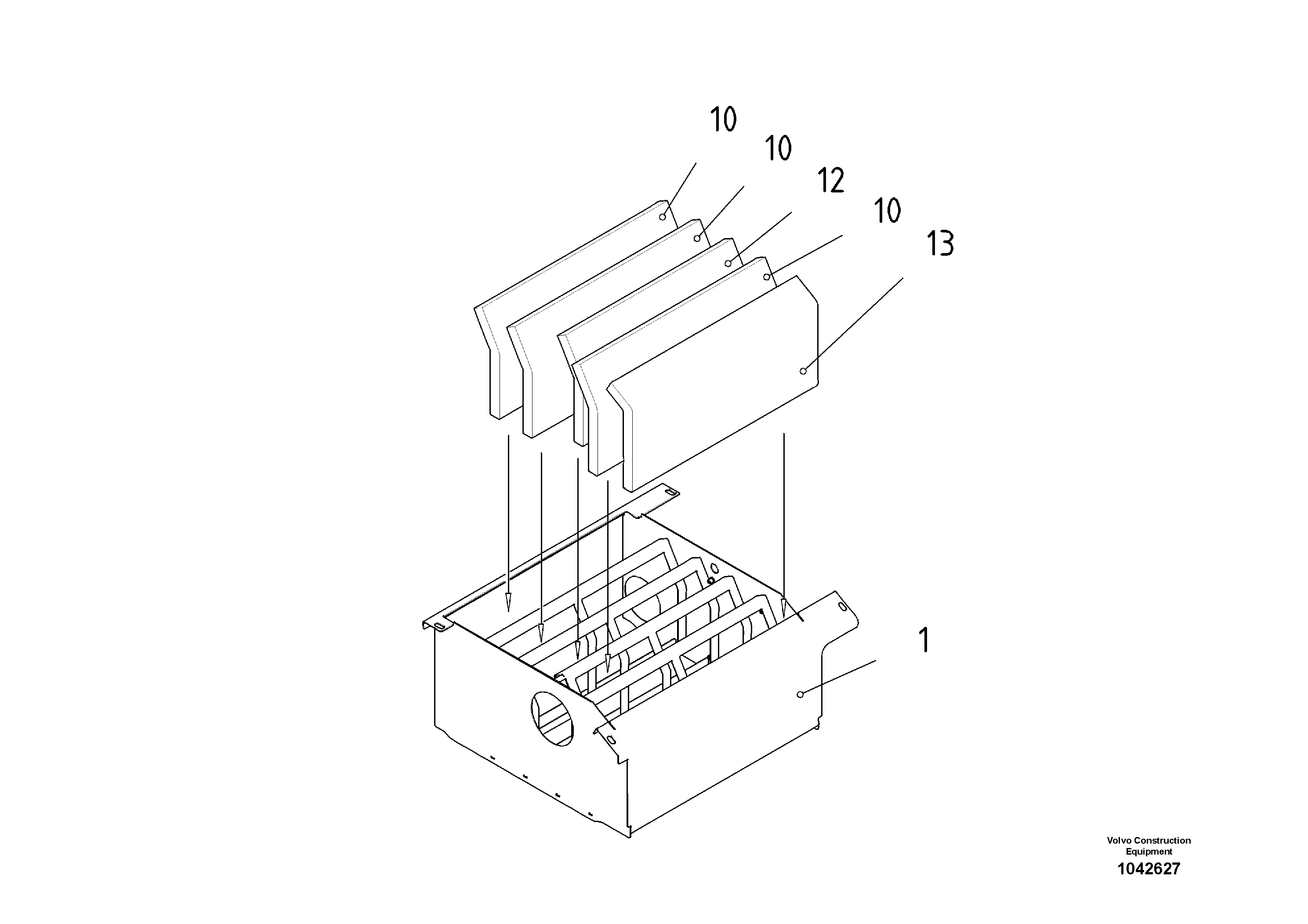 Схема запчастей Volvo ABG2820 - 54216 Lamella Housing ABG2820 S/N 20814 -