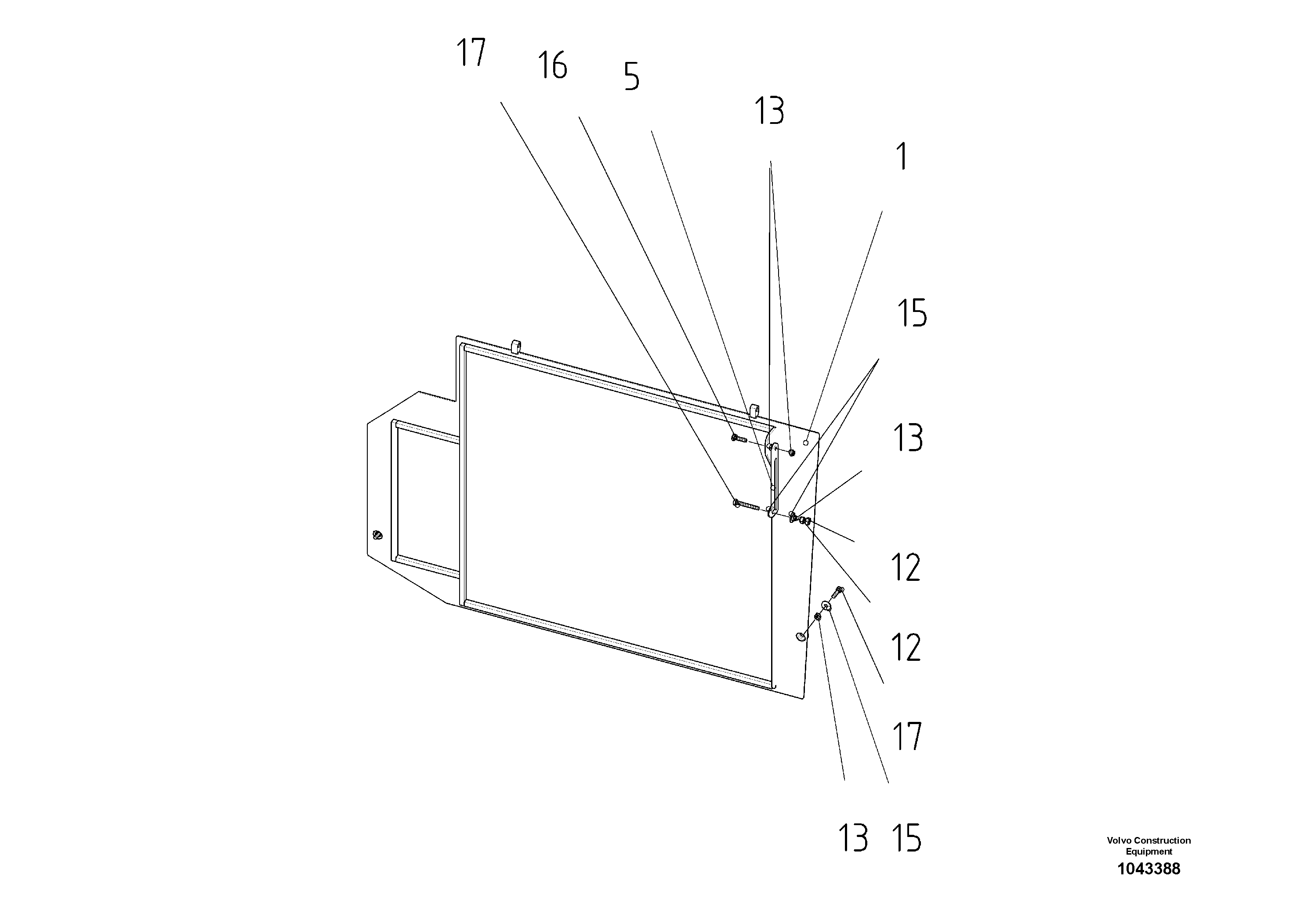 Схема запчастей Volvo ABG2820 - 56743 Side Cowling ABG2820 S/N 20814 -