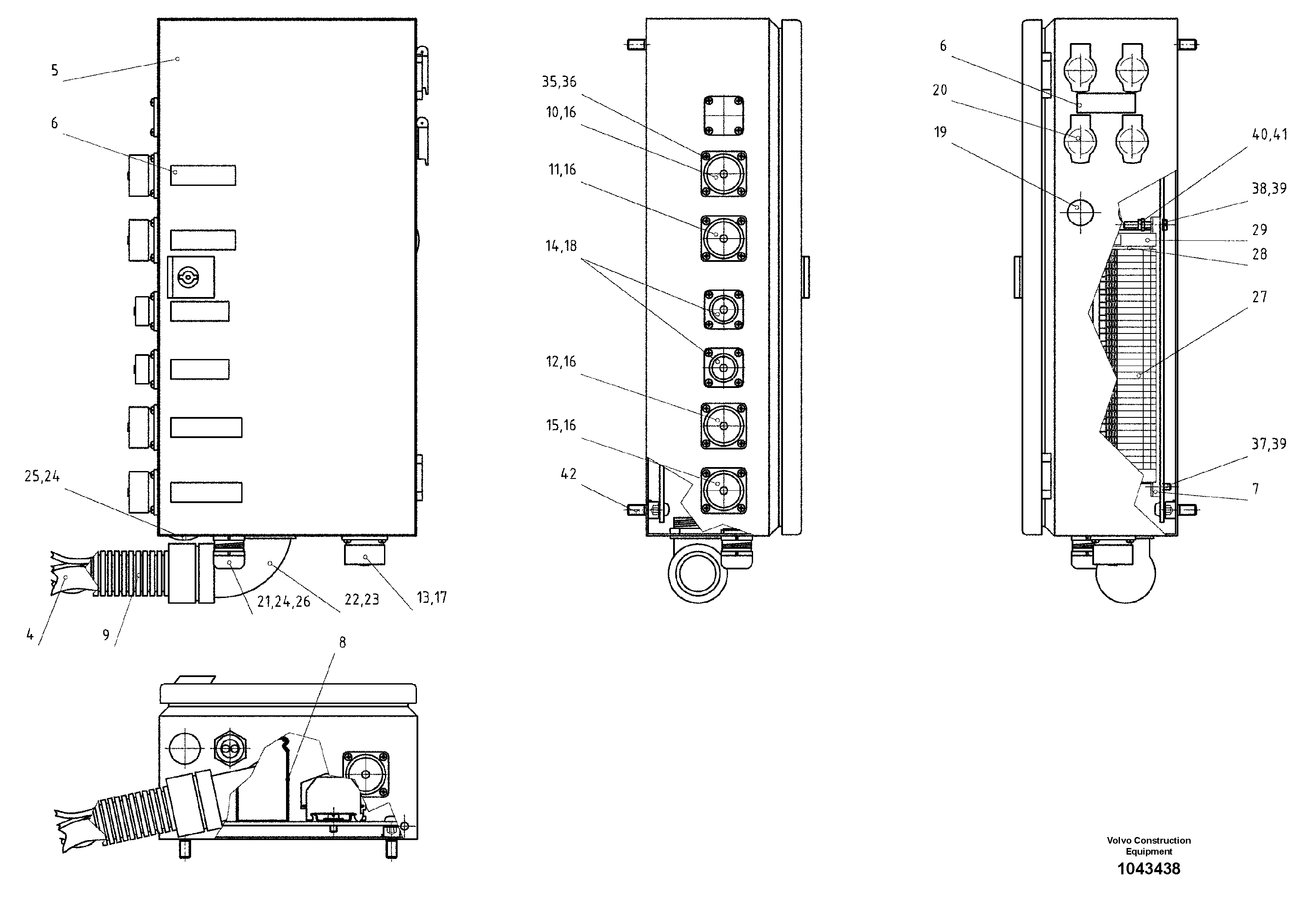 Схема запчастей Volvo ABG2820 - 56992 External Distributor ABG2820 S/N 20814 -