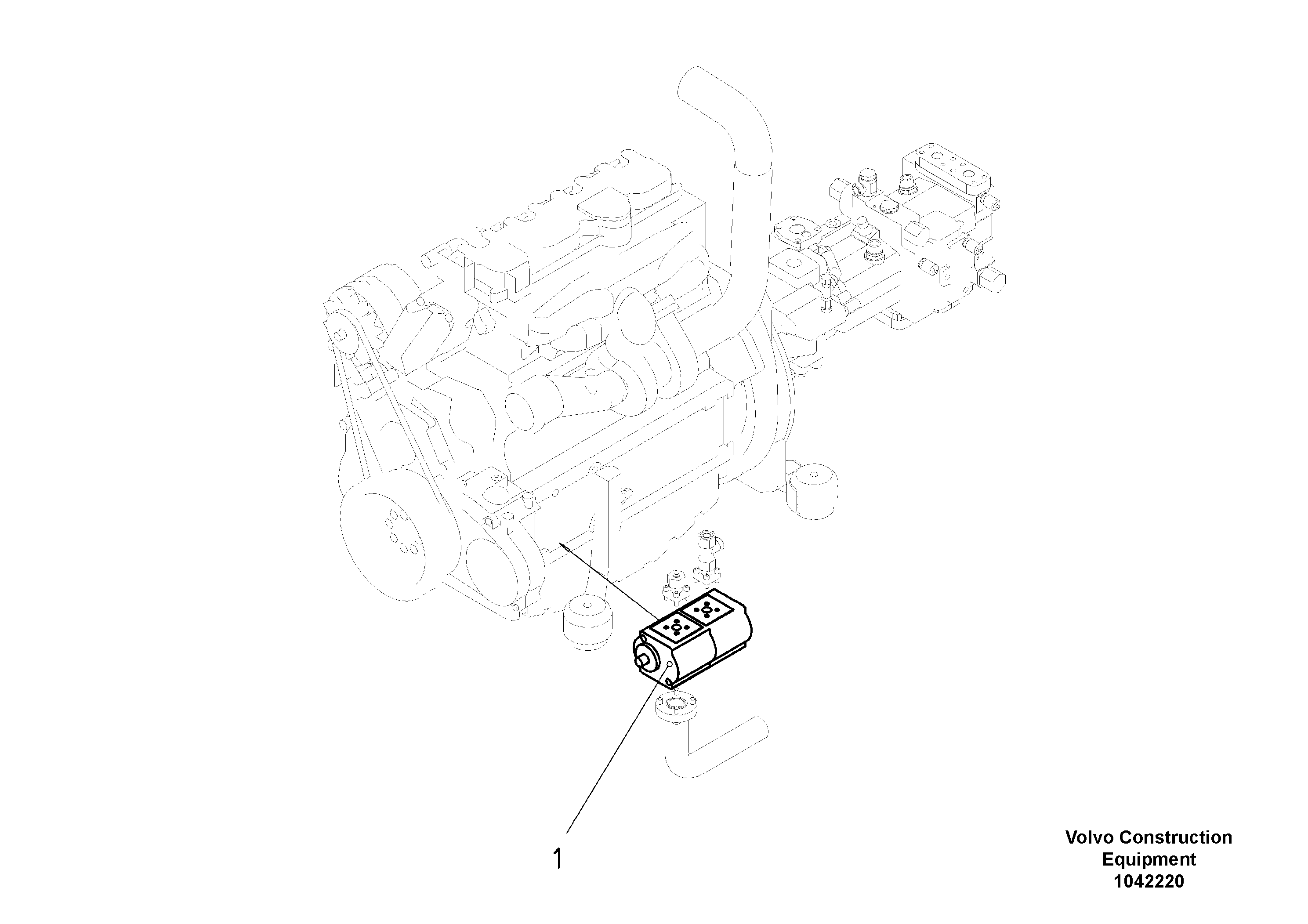 Схема запчастей Volvo ABG2820 - 53785 Hydraulic diagram ABG2820 S/N 20814 -