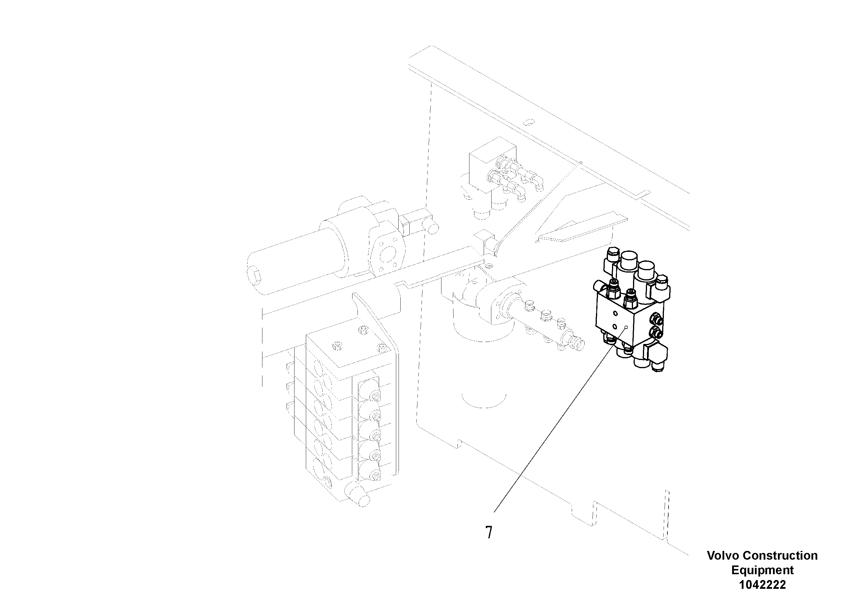 Схема запчастей Volvo ABG2820 - 53787 Hydraulic diagram ABG2820 S/N 20814 -
