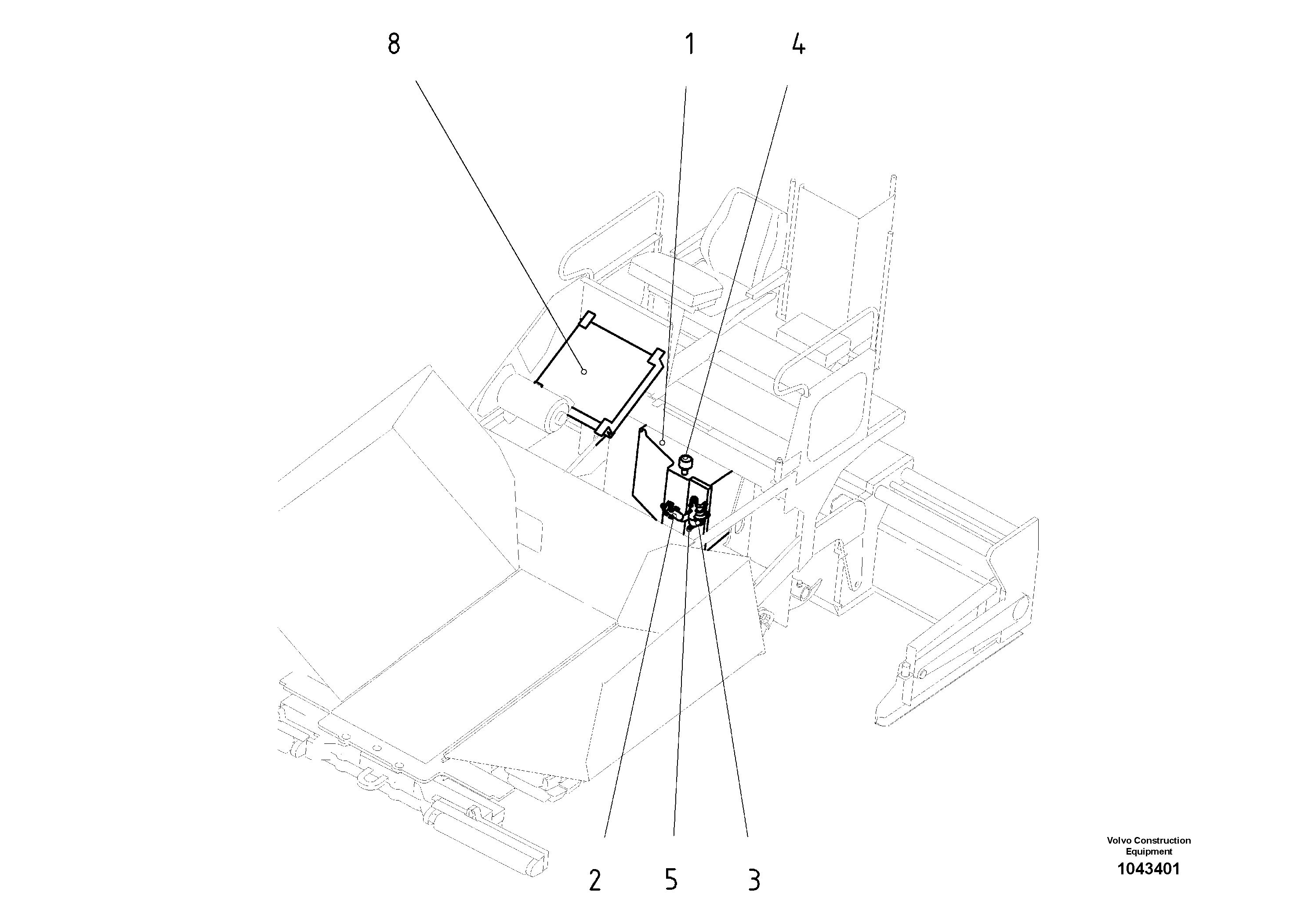 Схема запчастей Volvo ABG2820 - 56994 Hydraulic diagram ABG2820 S/N 20814 -