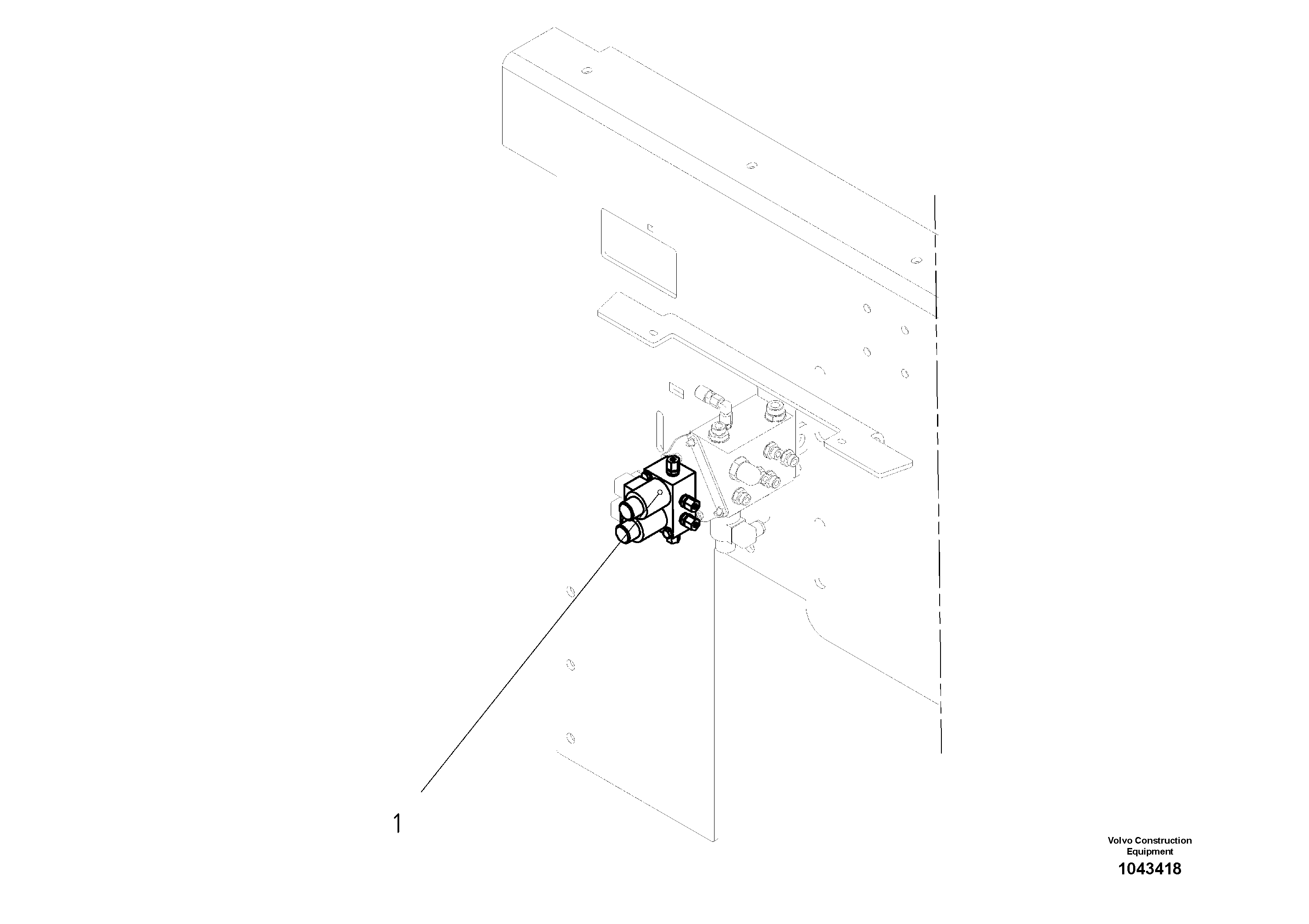 Схема запчастей Volvo ABG2820 - 57009 Hydraulic diagram ABG2820 S/N 20814 -