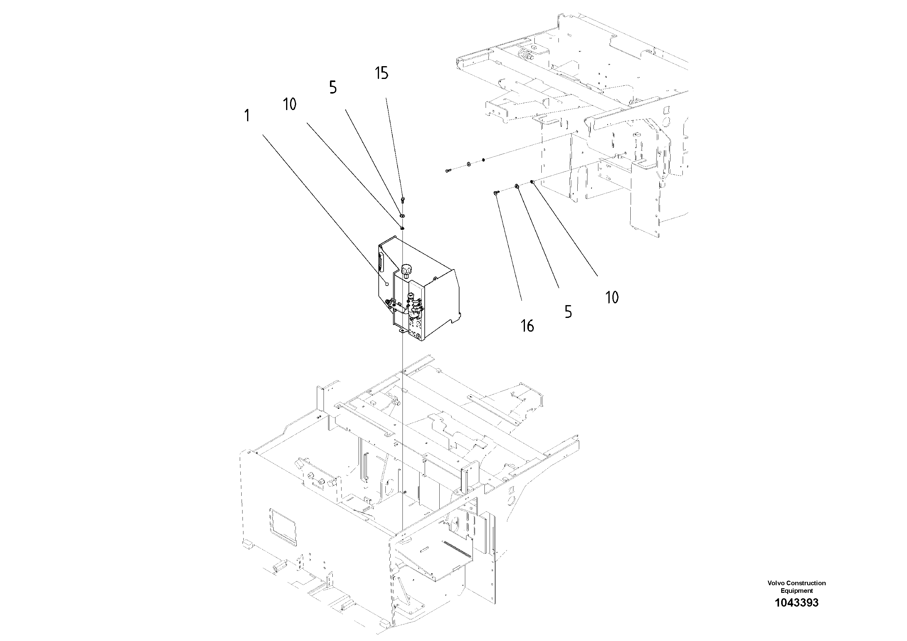 Схема запчастей Volvo ABG2820 - 57011 Масляный бак ABG2820 S/N 20814 -