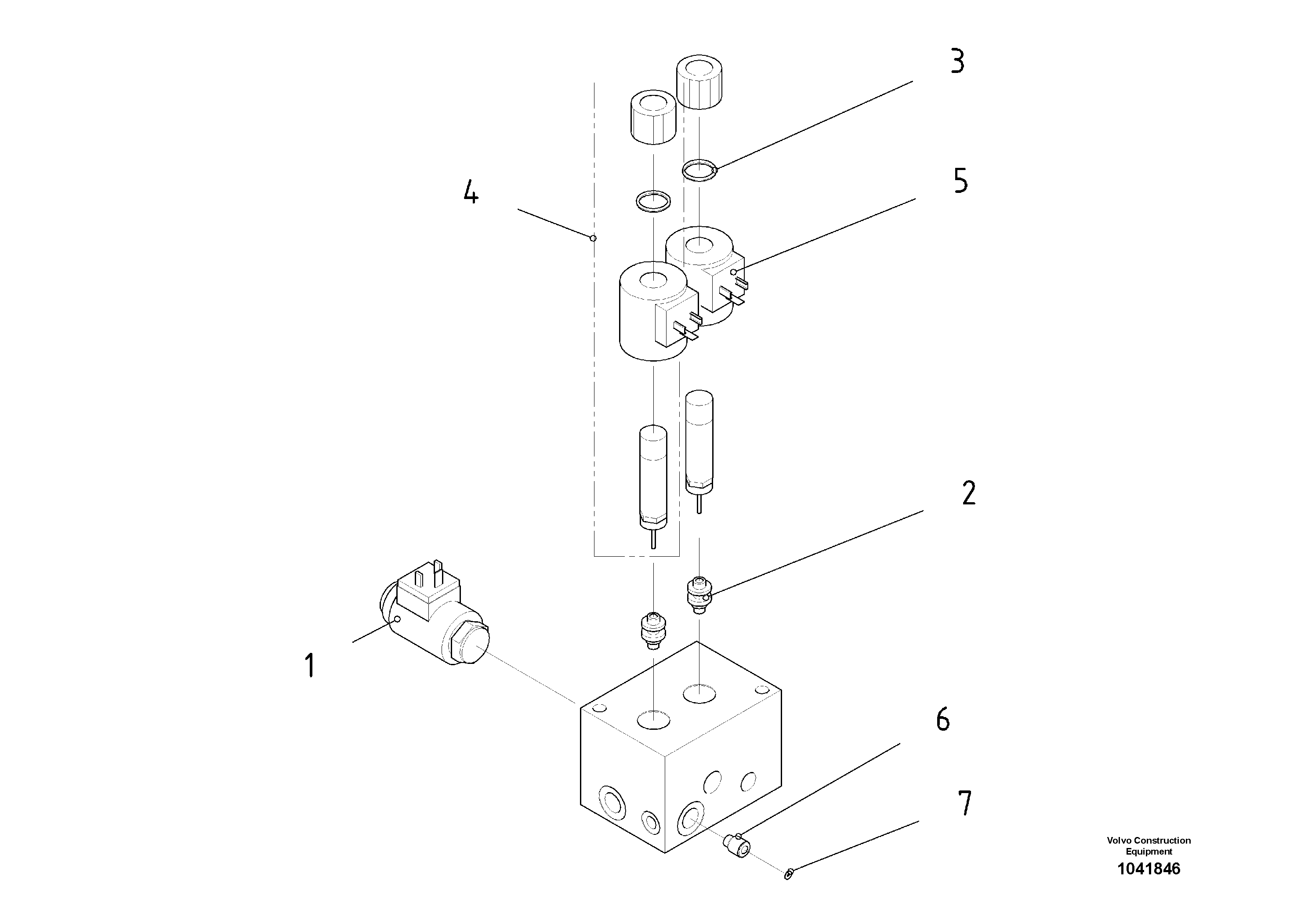 Схема запчастей Volvo ABG2820 - 53800 Valve block ABG2820 S/N 20814 -