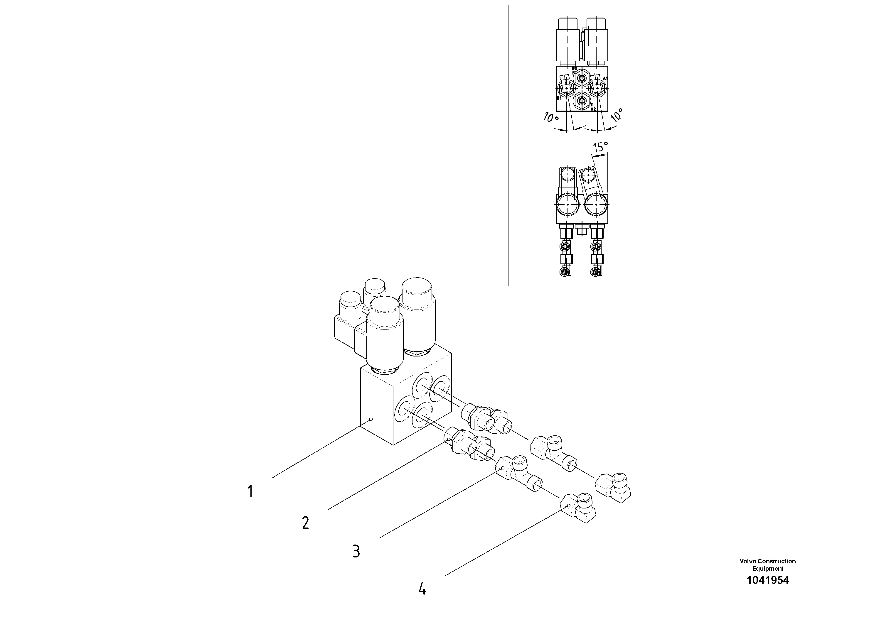 Схема запчастей Volvo ABG2820 - 53809 Valve Block Engine/brake ABG2820 S/N 20814 -