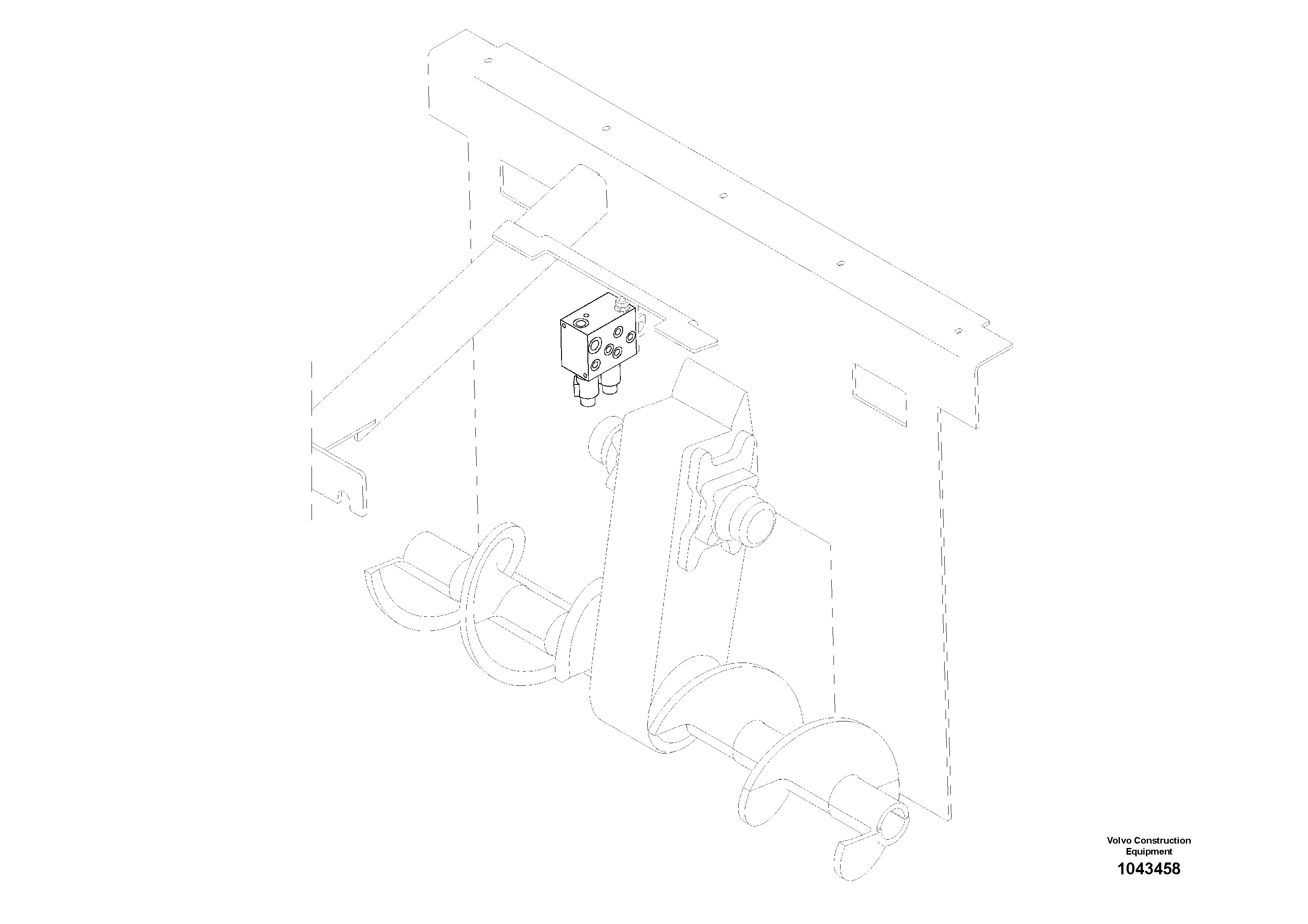 Схема запчастей Volvo ABG2820 - 57015 Valve block ABG2820 S/N 20814 -