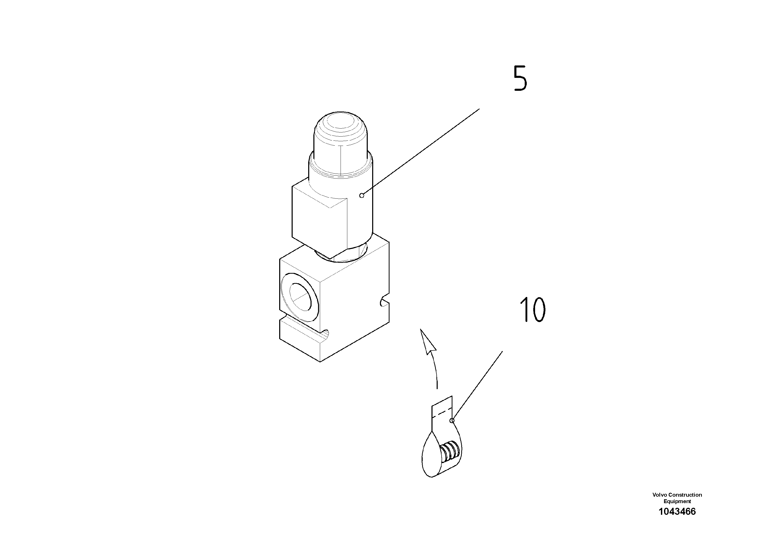 Схема запчастей Volvo ABG2820 - 57016 2/2 Directional Seat Valve ABG2820 S/N 20814 -