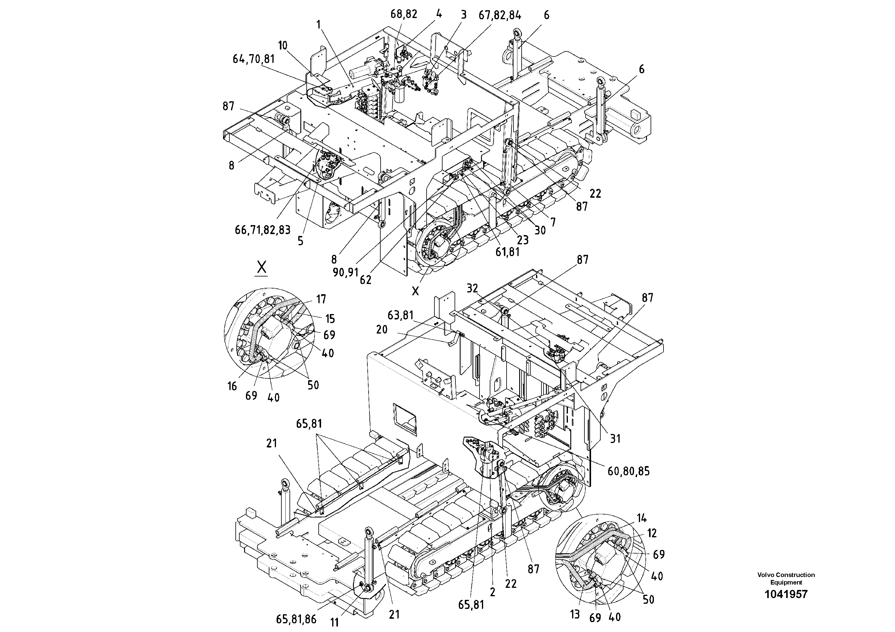 Схема запчастей Volvo ABG2820 - 72944 Valve And Cylinder ABG2820 S/N 20814 -