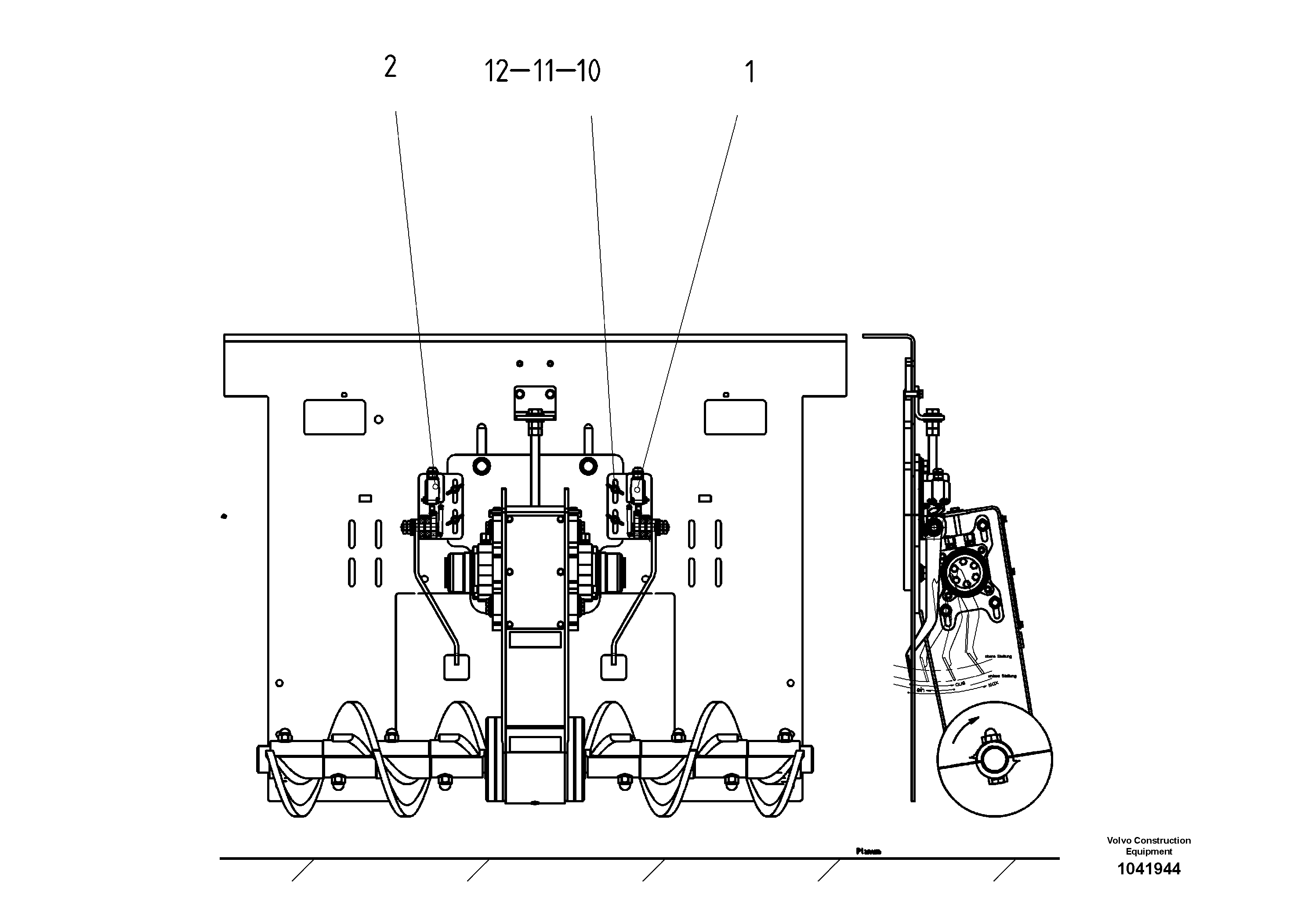 Схема запчастей Volvo ABG2820 - 54456 Bar For Conveyor Chain ABG2820 S/N 20814 -