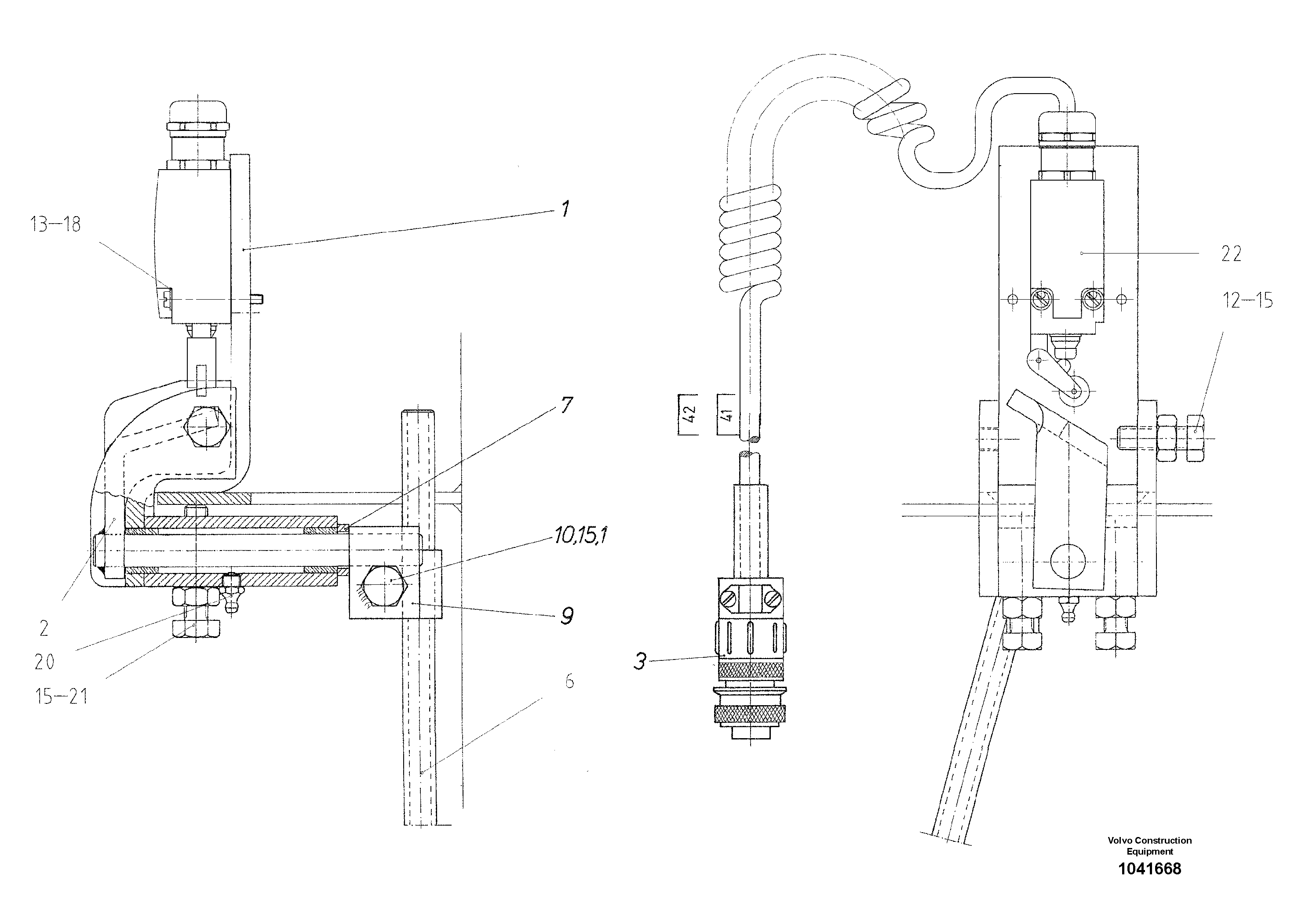 Схема запчастей Volvo ABG2820 - 54461 Mix Level Switch ABG2820 S/N 20814 -