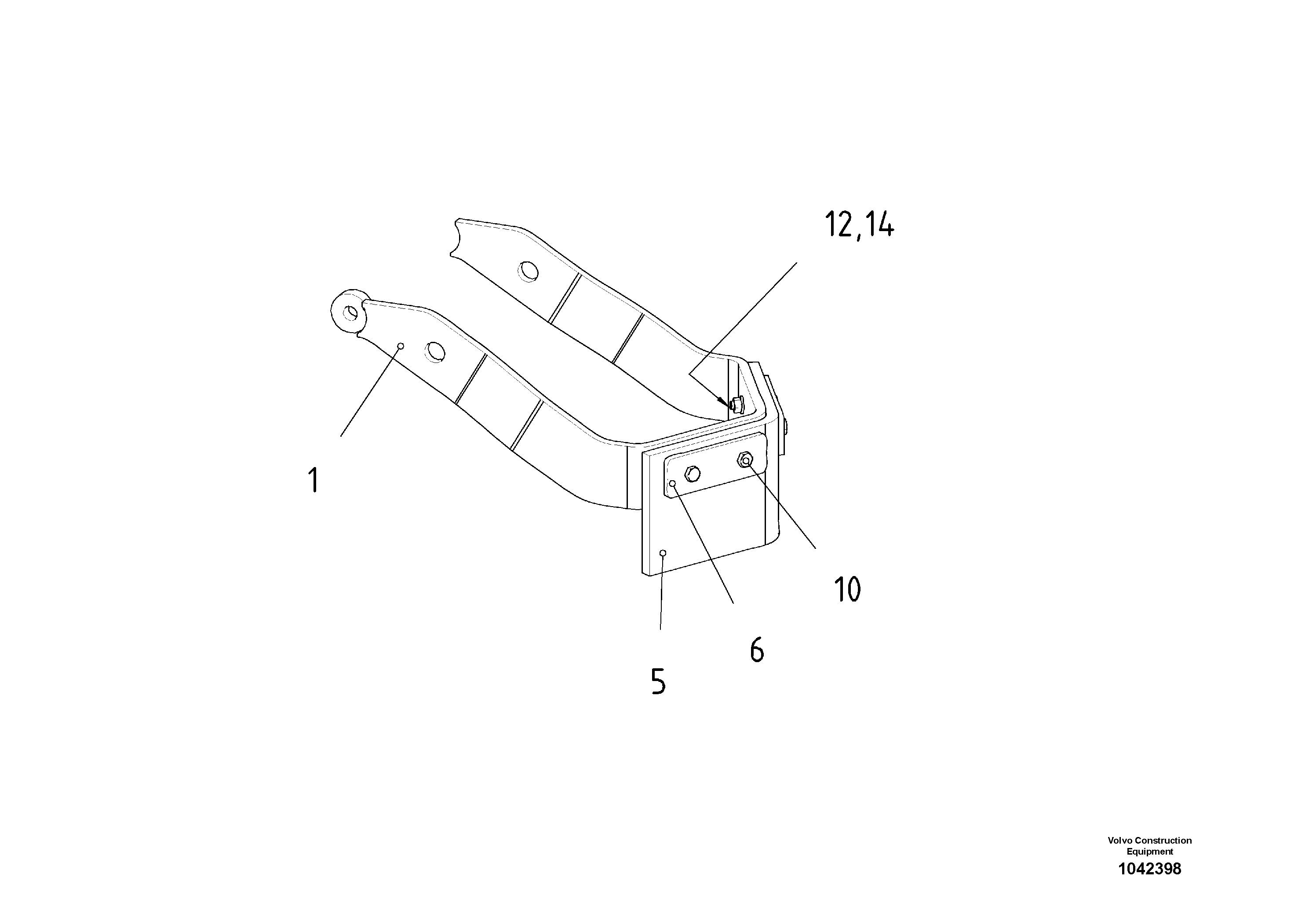 Схема запчастей Volvo ABG2820 - 54462 Scraper ABG2820 S/N 20814 -