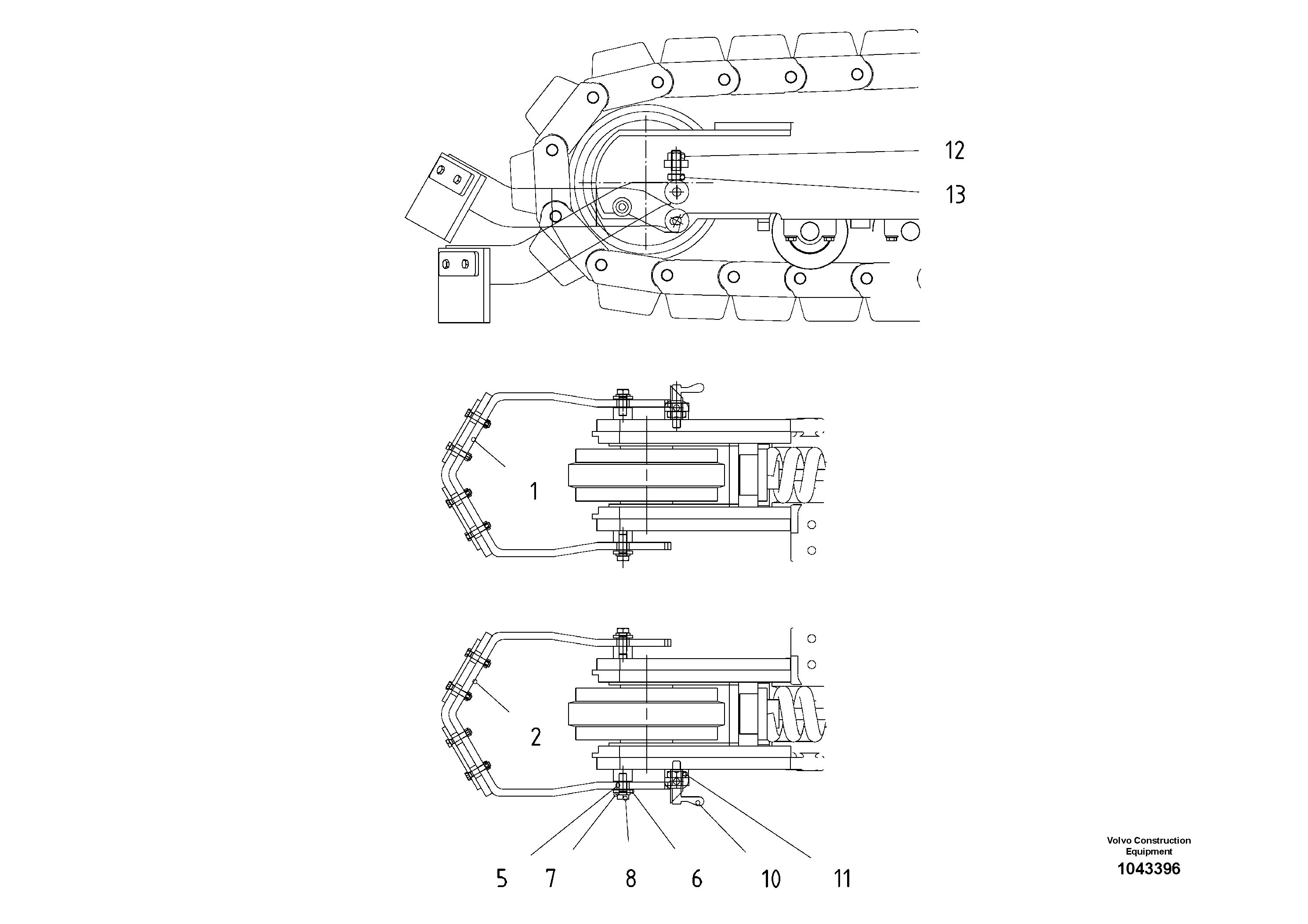 Схема запчастей Volvo ABG2820 - 57018 Scraper ABG2820 S/N 20814 -