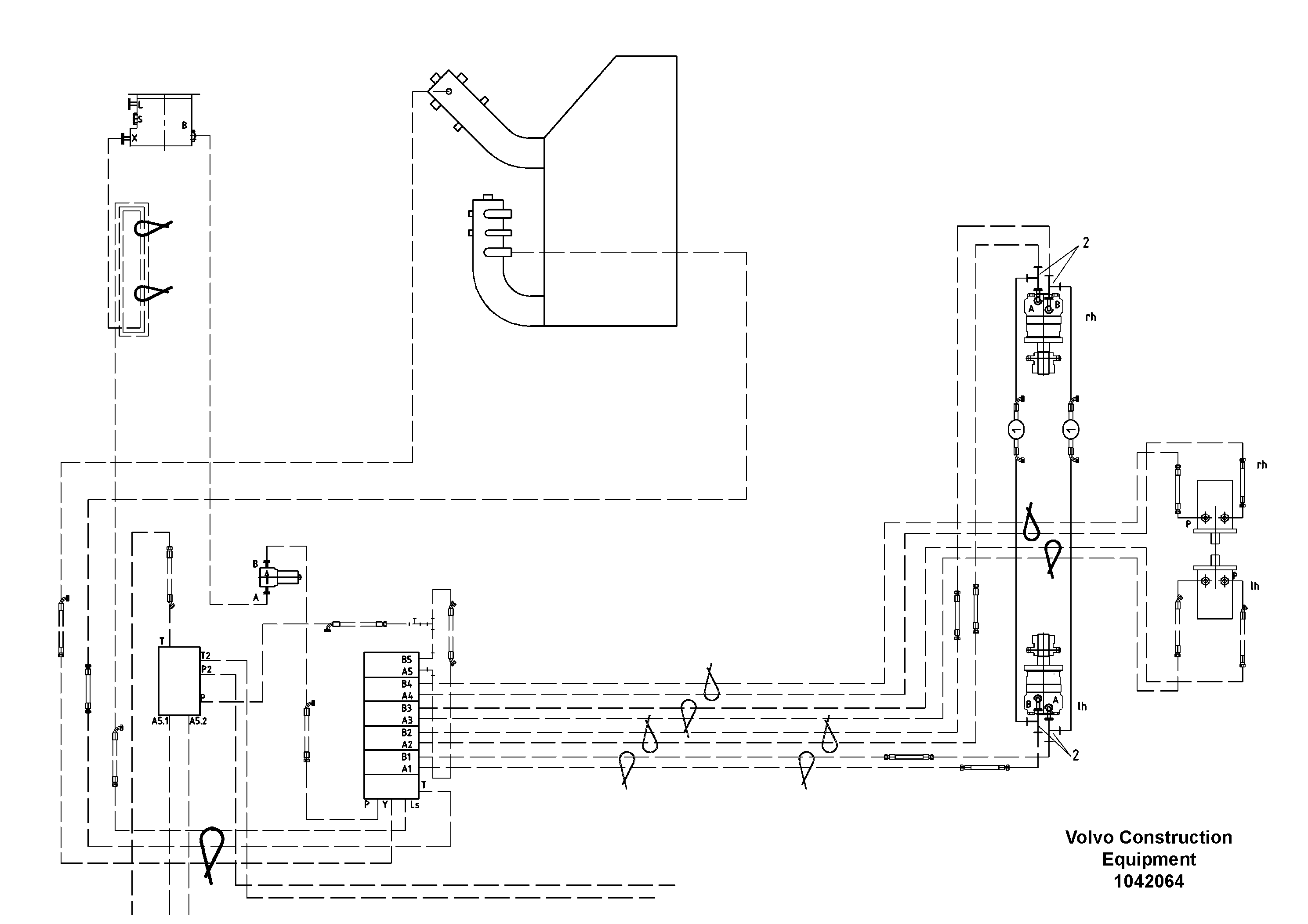 Схема запчастей Volvo ABG2820 - 50772 Hydraulic Single Conveyor ABG2820 S/N 20814 -