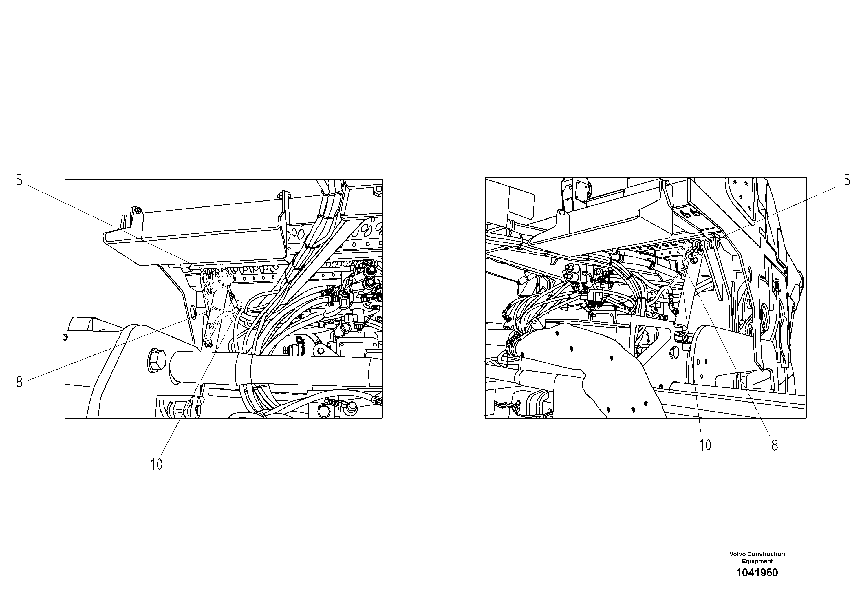 Схема запчастей Volvo ABG2820 - 50775 Screed Anti-Climbing Lock ABG2820 S/N 20814 -