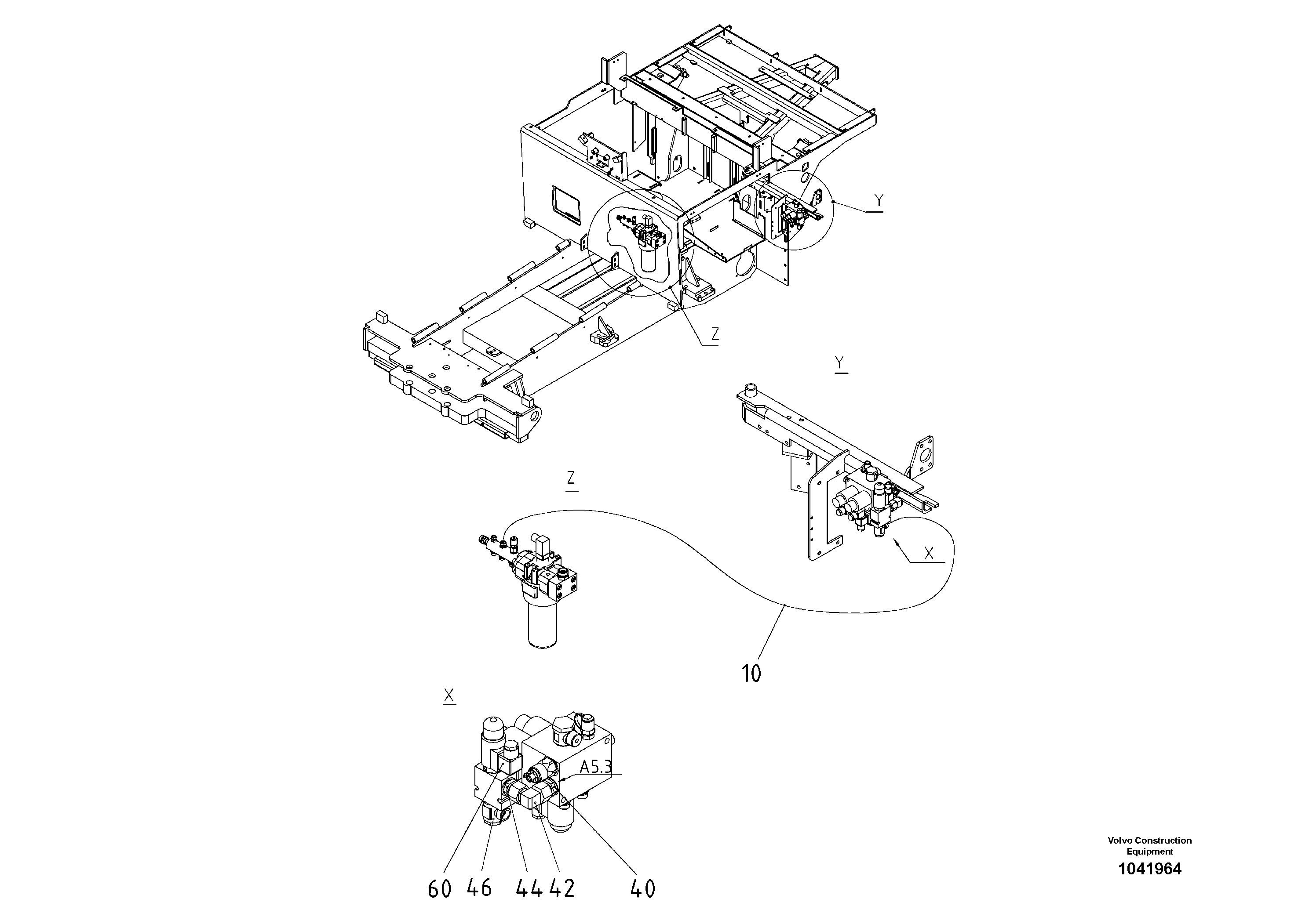 Схема запчастей Volvo ABG2820 - 51029 Screed Assist ABG2820 S/N 20814 -