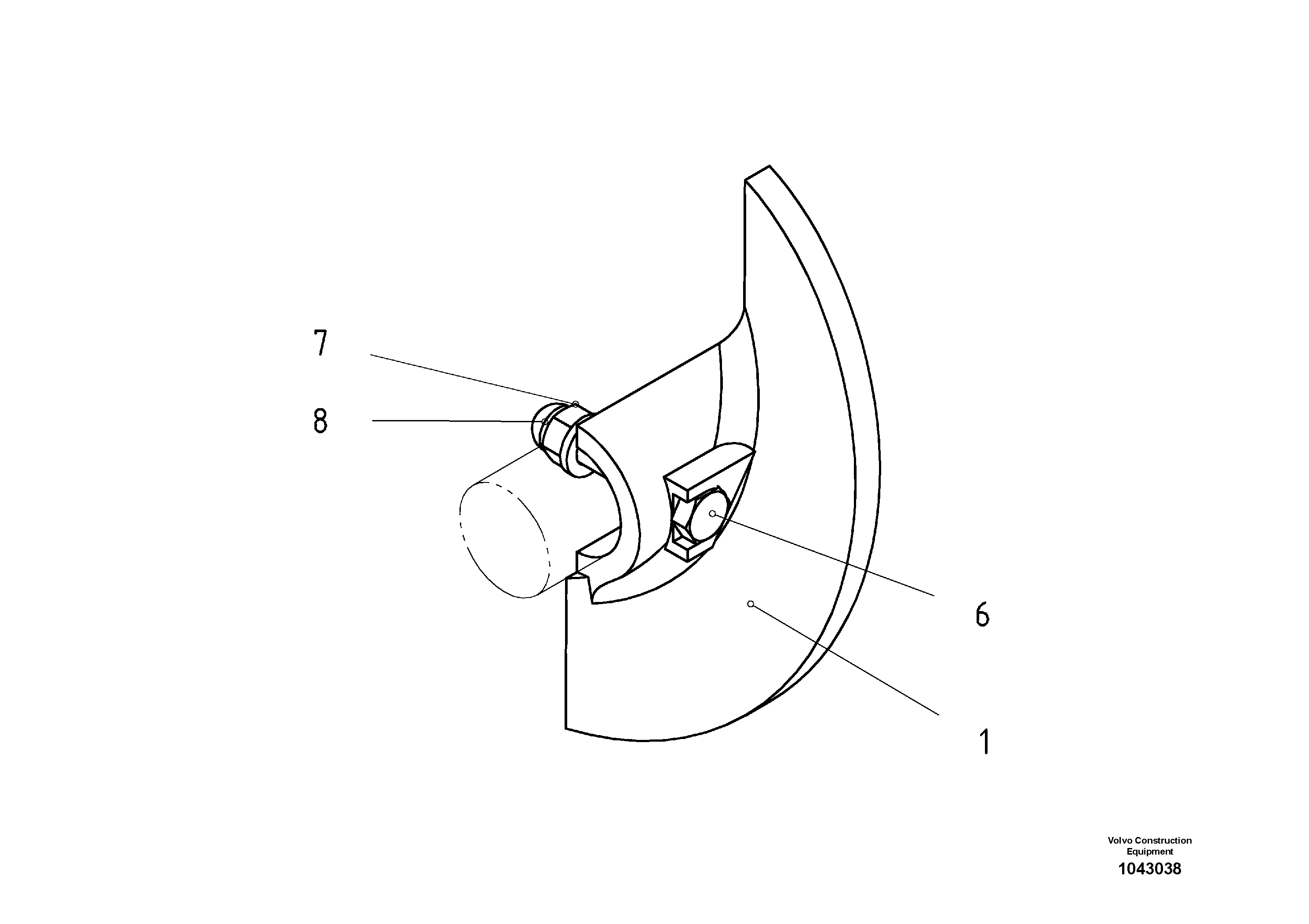 Схема запчастей Volvo ABG2820 - 56925 Auger Element 300 ABG2820 S/N 20814 -