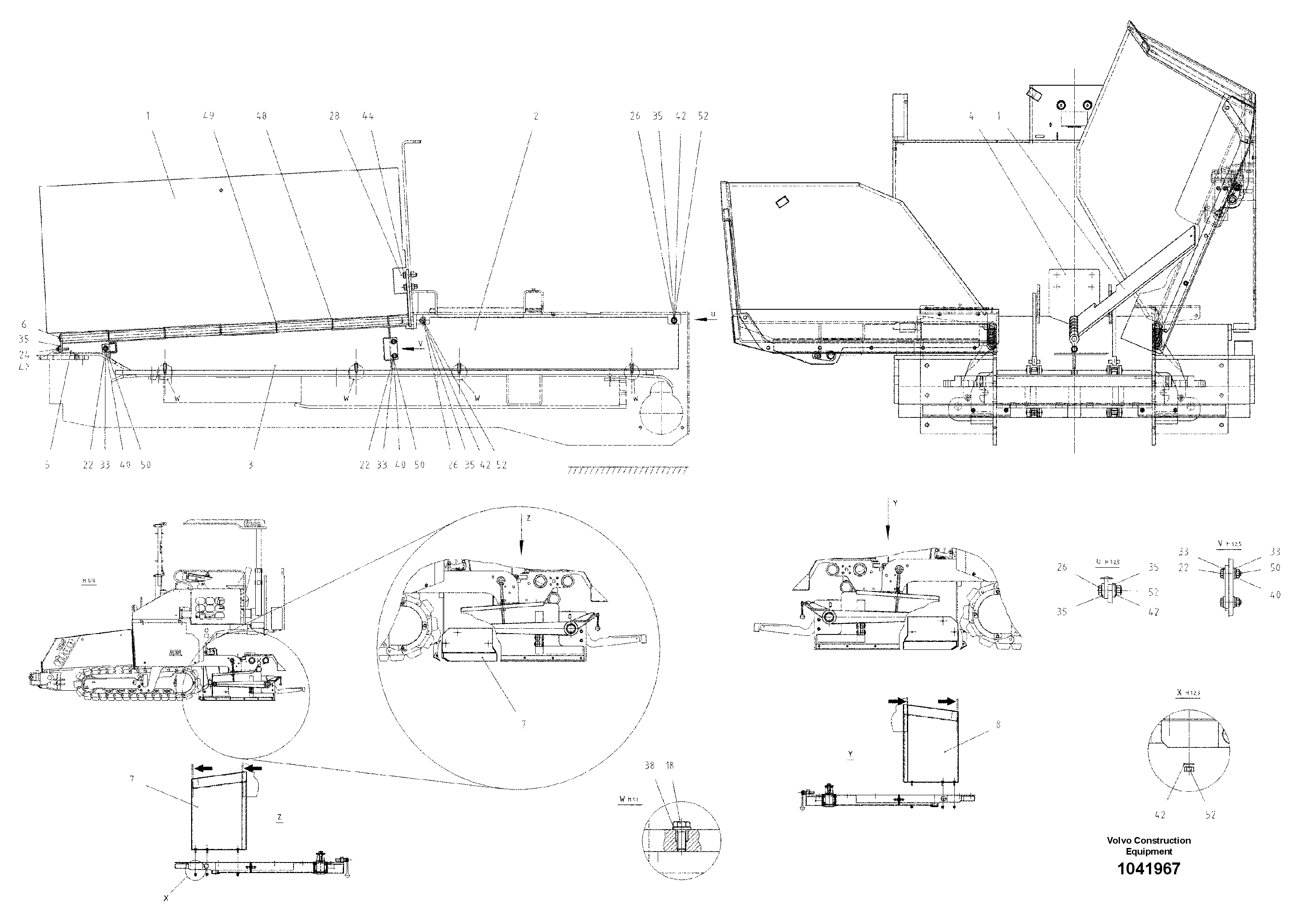 Схема запчастей Volvo ABG2820 - 51418 Conveyor Tunnel Reduction ABG2820 S/N 20814 -