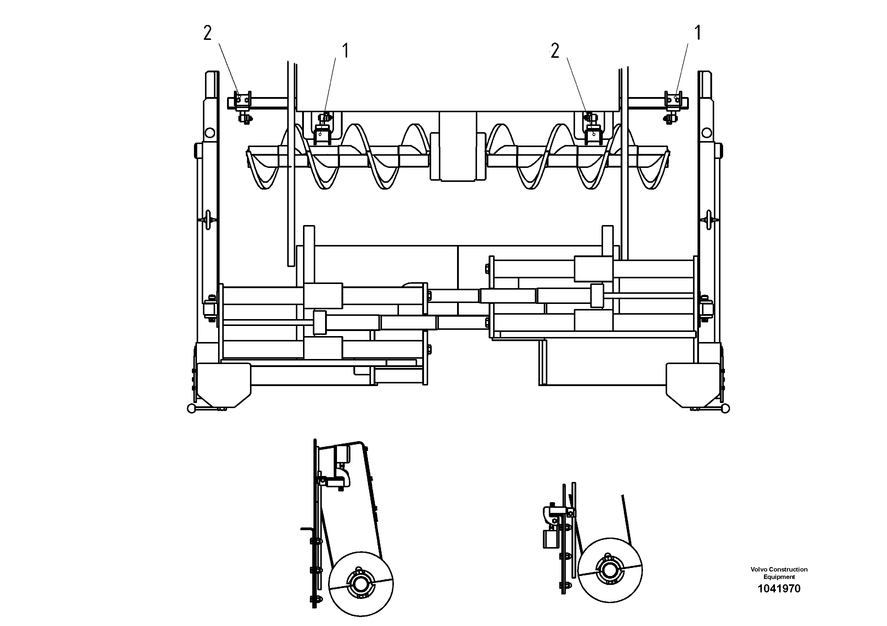 Схема запчастей Volvo ABG2820 - 51668 Auger Sensing System ABG2820 S/N 20814 -