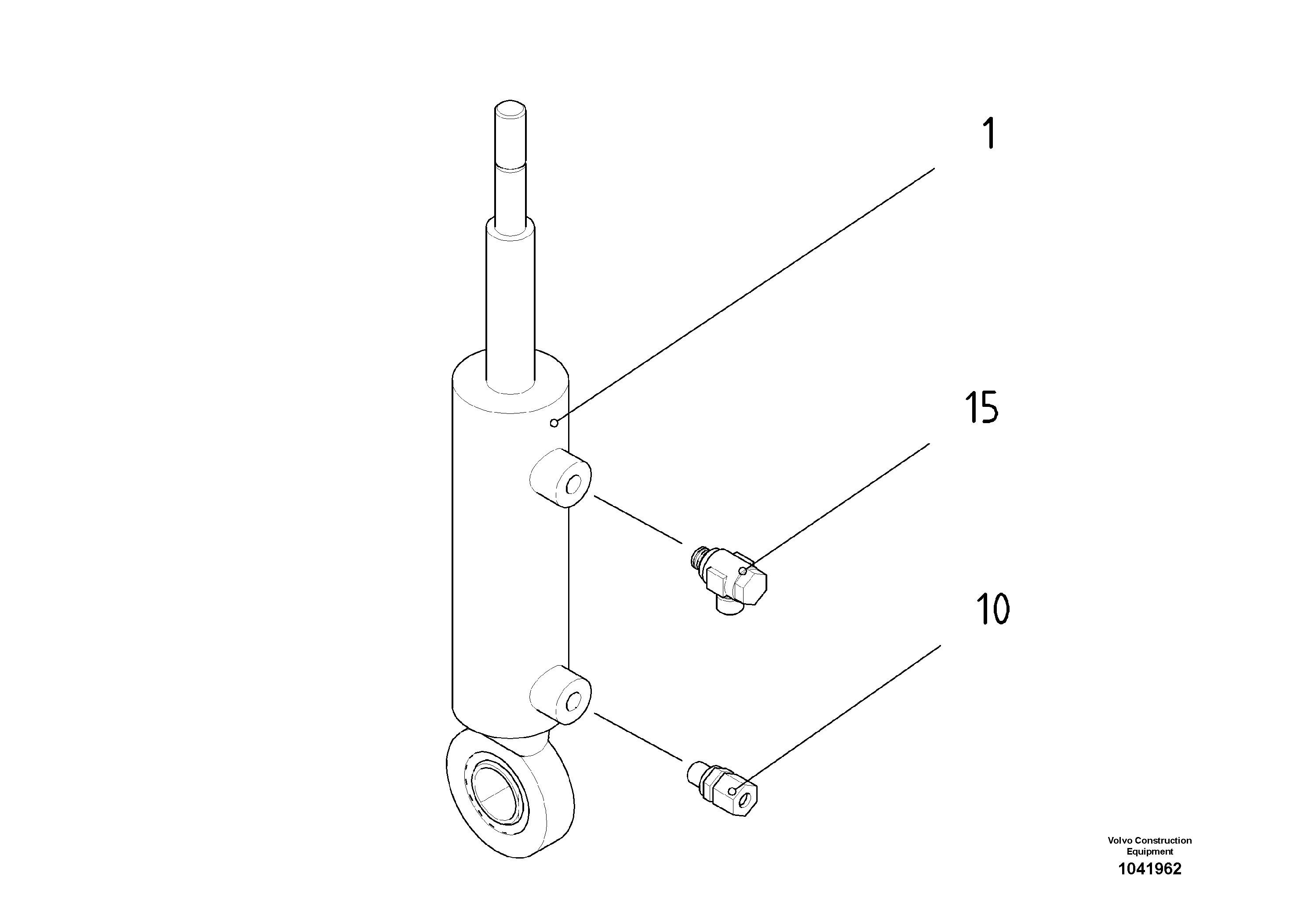 Схема запчастей Volvo ABG2820 - 51672 Cylinder Auger ABG2820 S/N 20814 -