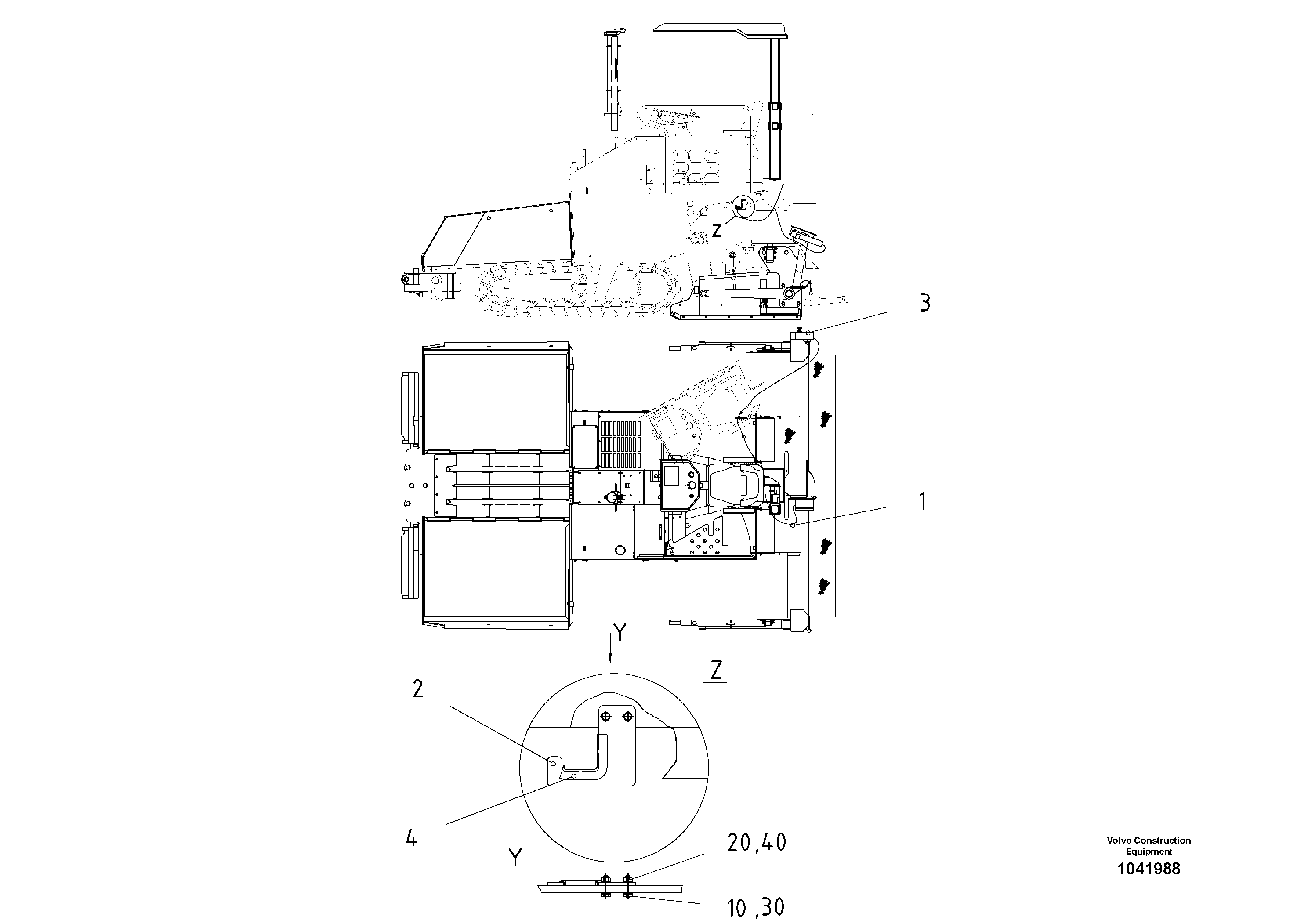 Схема запчастей Volvo ABG2820 - 51674 Digital Controller ABG2820 S/N 20814 -