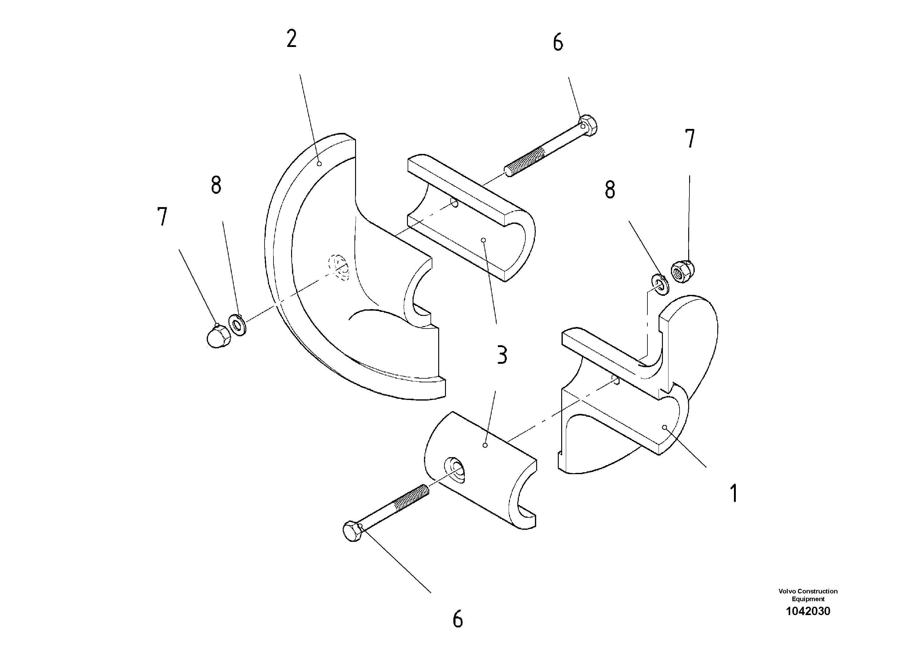 Схема запчастей Volvo ABG2820 - 51675 Auger-flight Kit ABG2820 S/N 20814 -