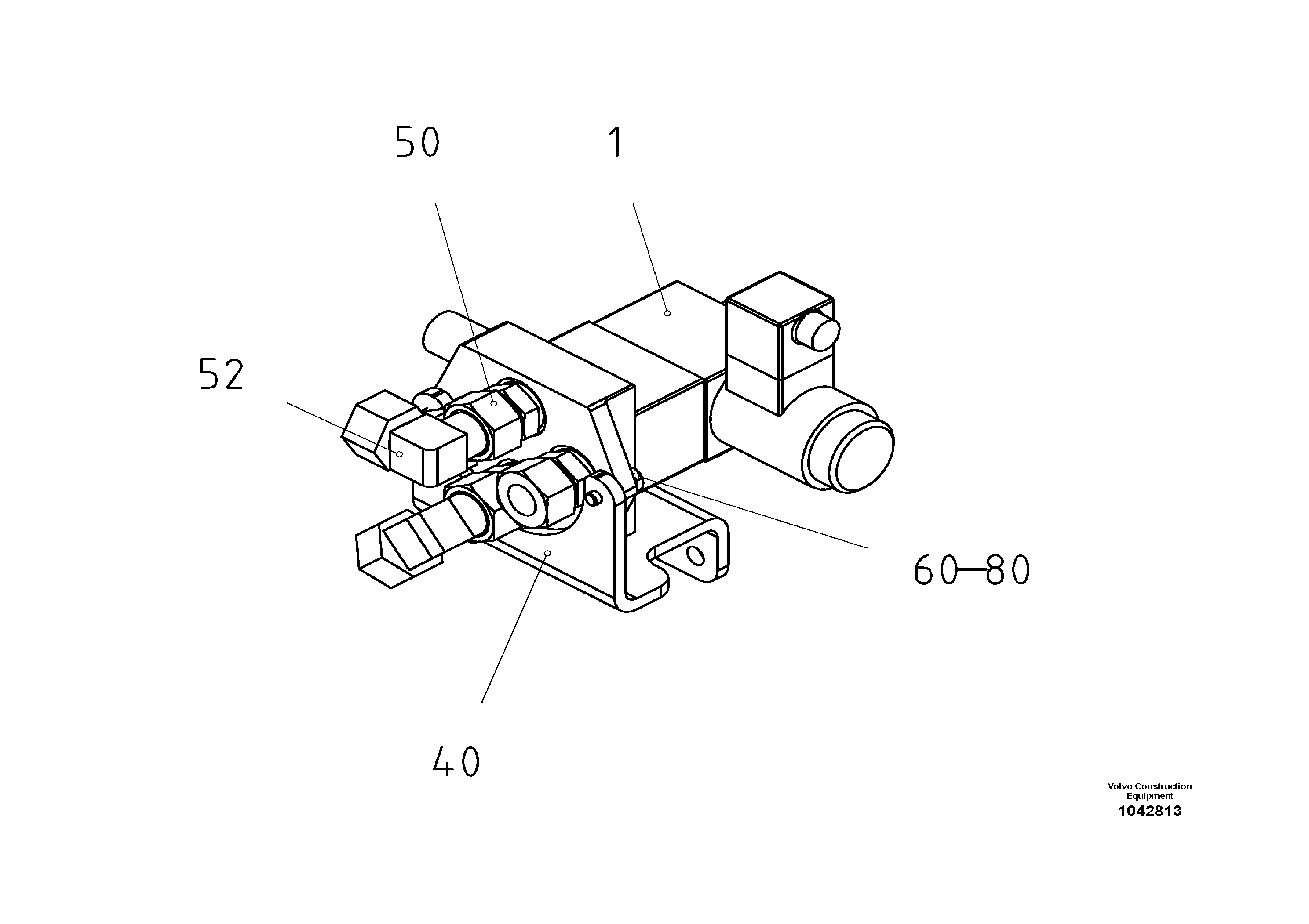 Схема запчастей Volvo ABG5820 - 52212 Pre-assembling Block ABG5820 S/N 20975 -