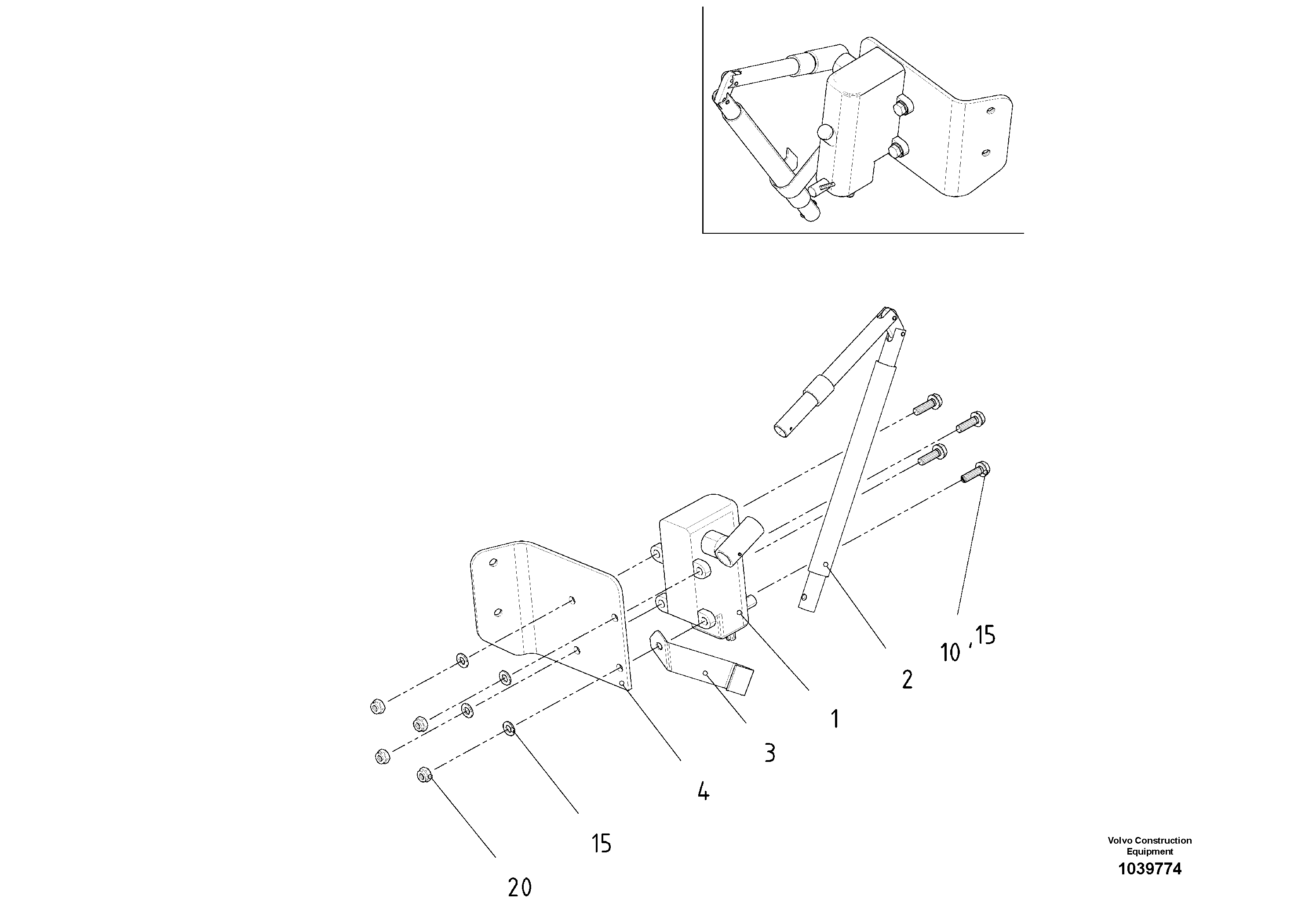 Схема запчастей Volvo ABG5820 - 55374 Pump Assembly ABG5820 S/N 20975 -