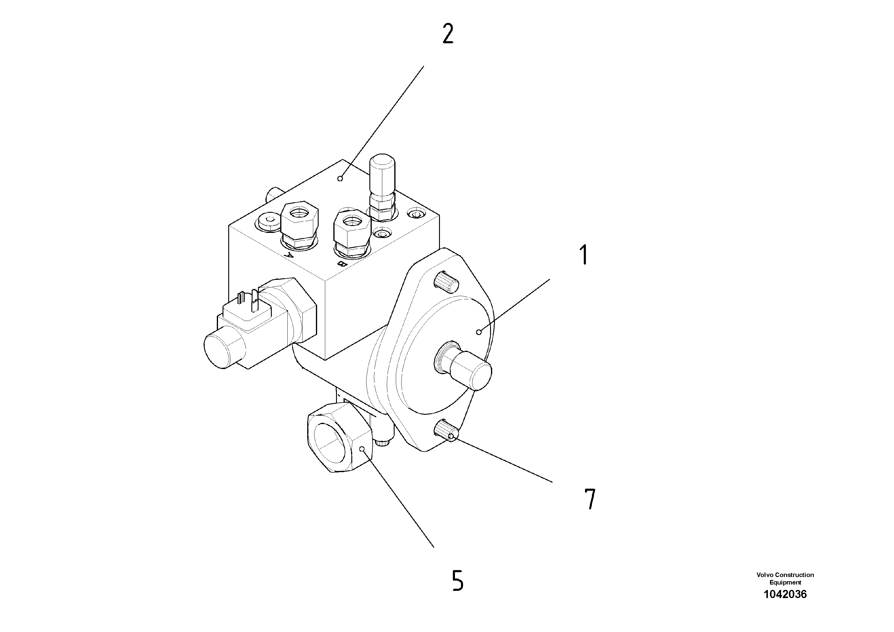 Схема запчастей Volvo ABG5820 - 55376 Tamper Pump ABG5820 S/N 20975 -