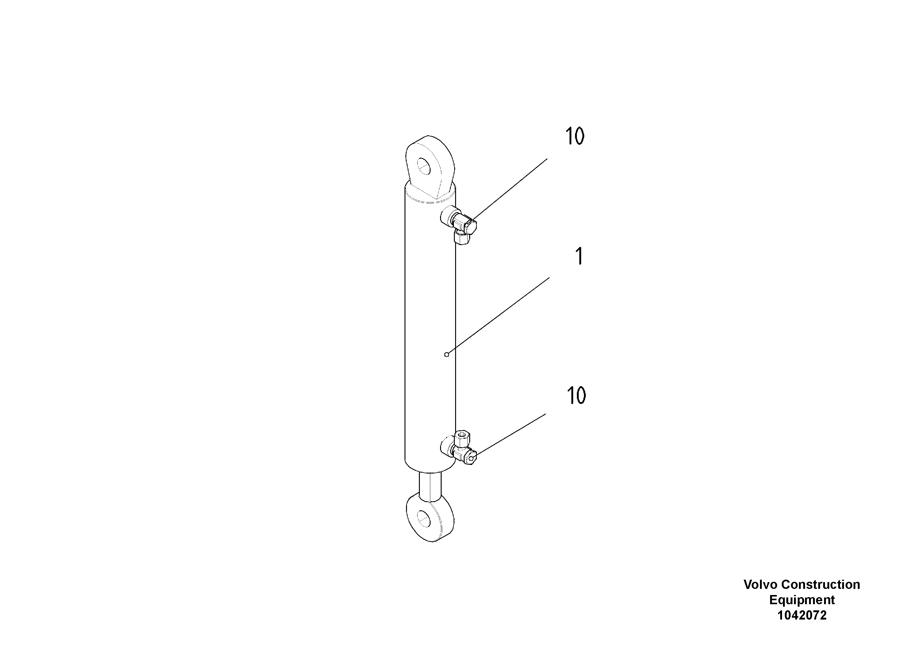 Схема запчастей Volvo ABG5820 - 53115 Levelling Cylinder ABG5820 S/N 20975 -
