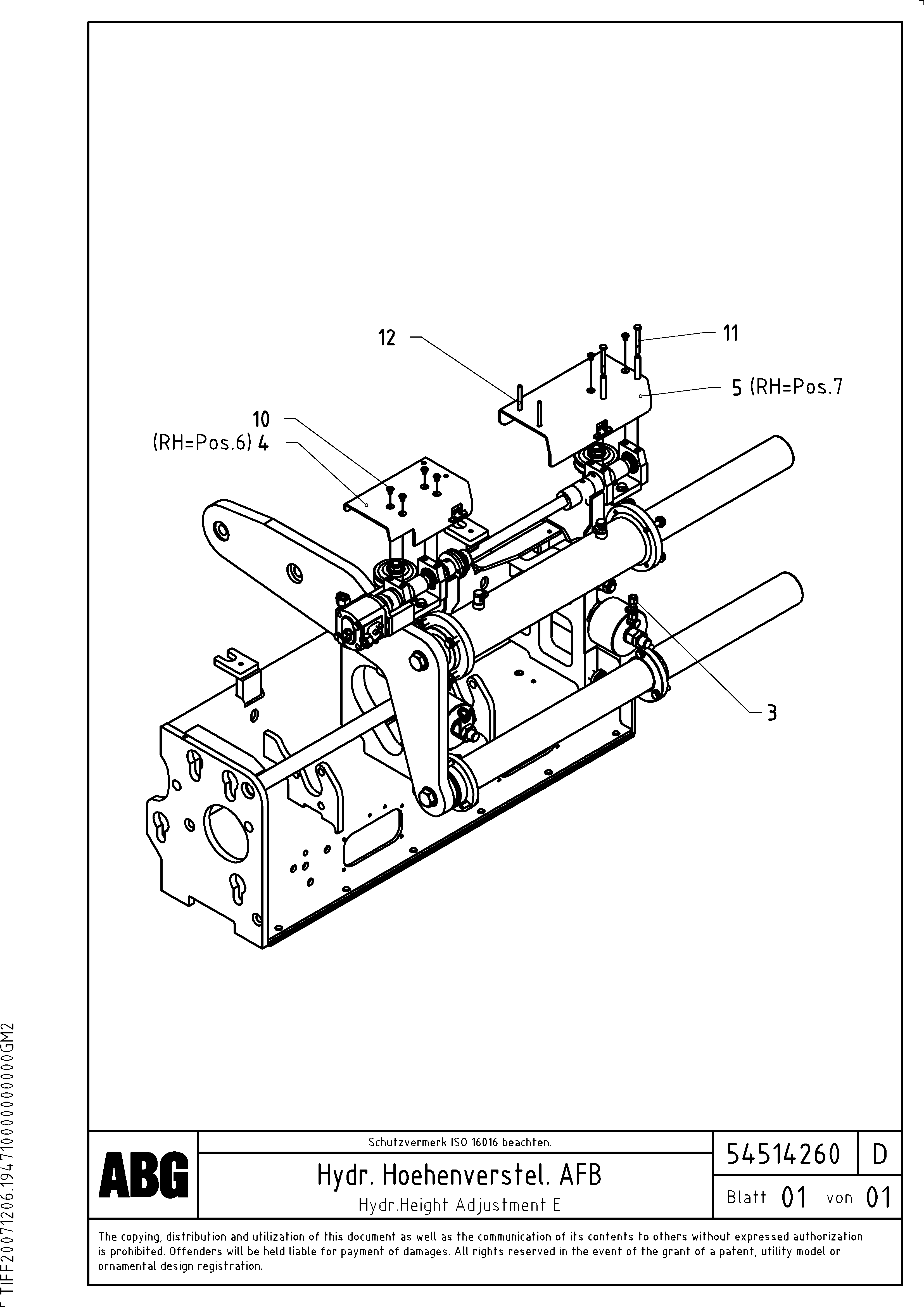 Схема запчастей Volvo ABG5820 - 76379 Hydr. height adjustment for extandable screed VB 78 GTC ATT. SCREEDS 2,5 - 9,0M ABG5820/6820/7820/7820B