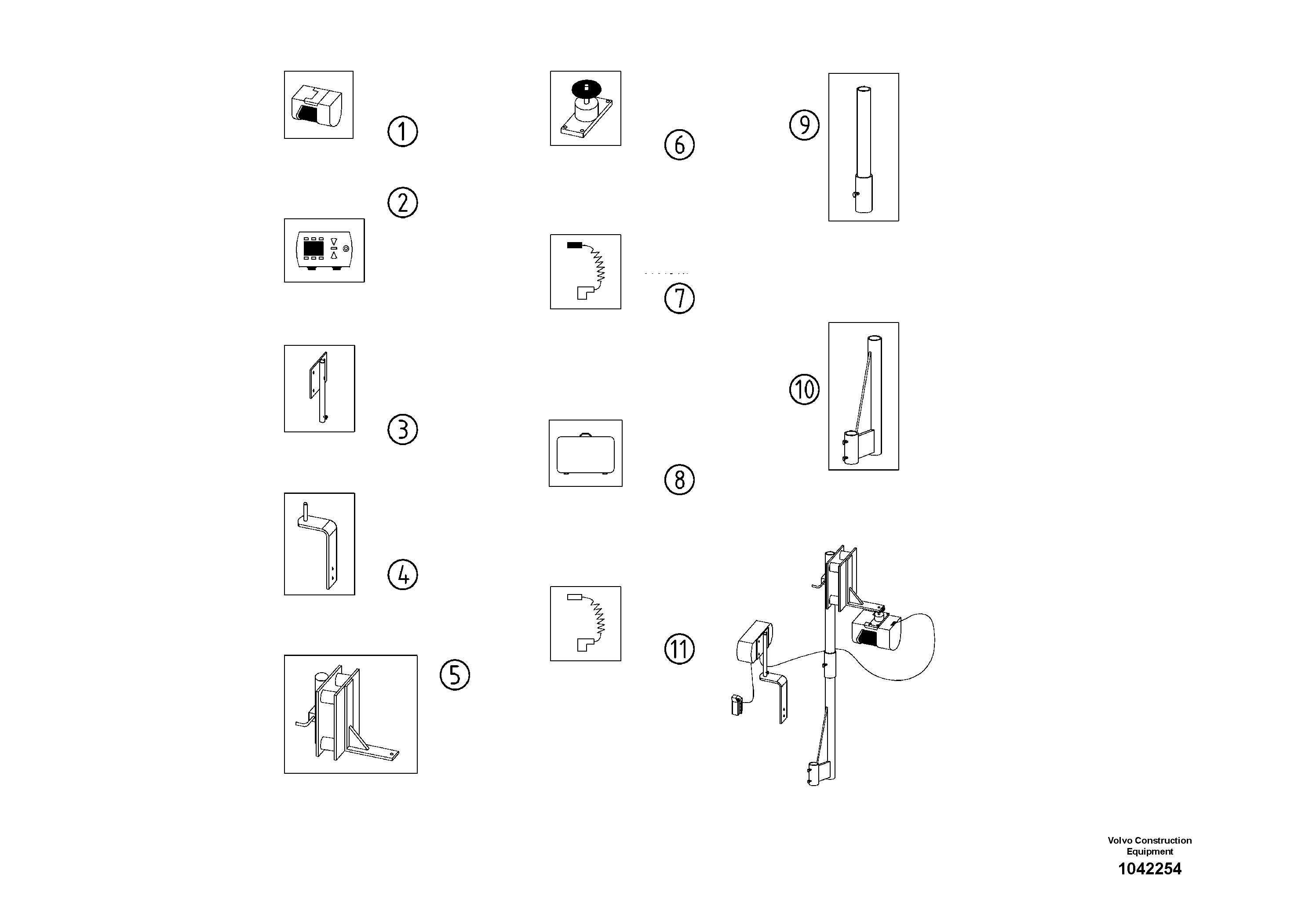 Схема запчастей Volvo ABG5820 - 53138 Laser Scanner ABG5820 S/N 20975 -