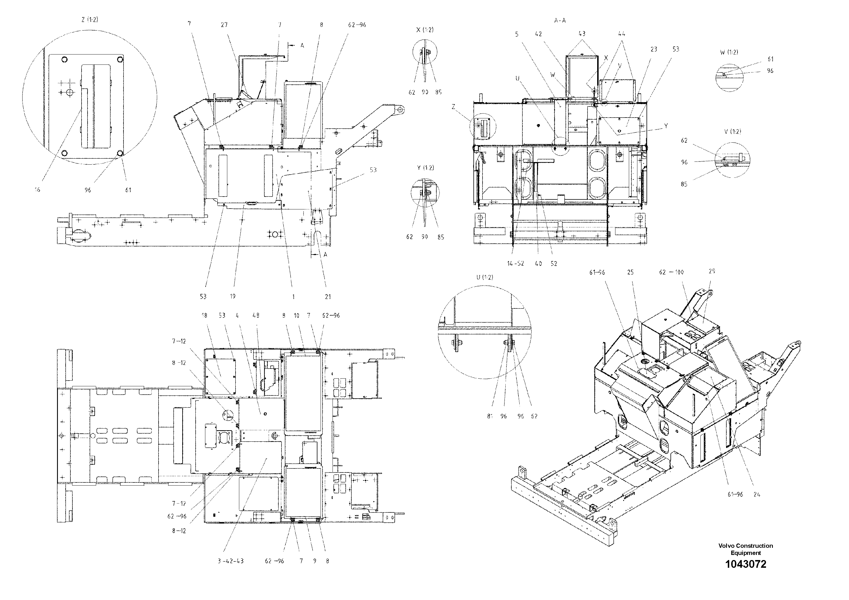 Схема запчастей Volvo ABG5820 - 33359 A ABG5820 S/N 20975 -
